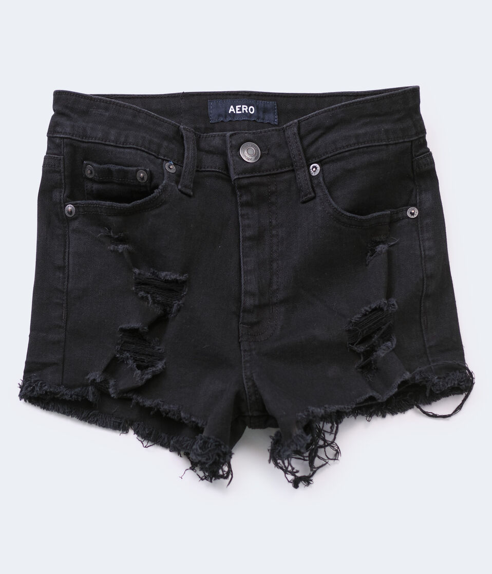 Real Denim High-Rise Shorty Shorts