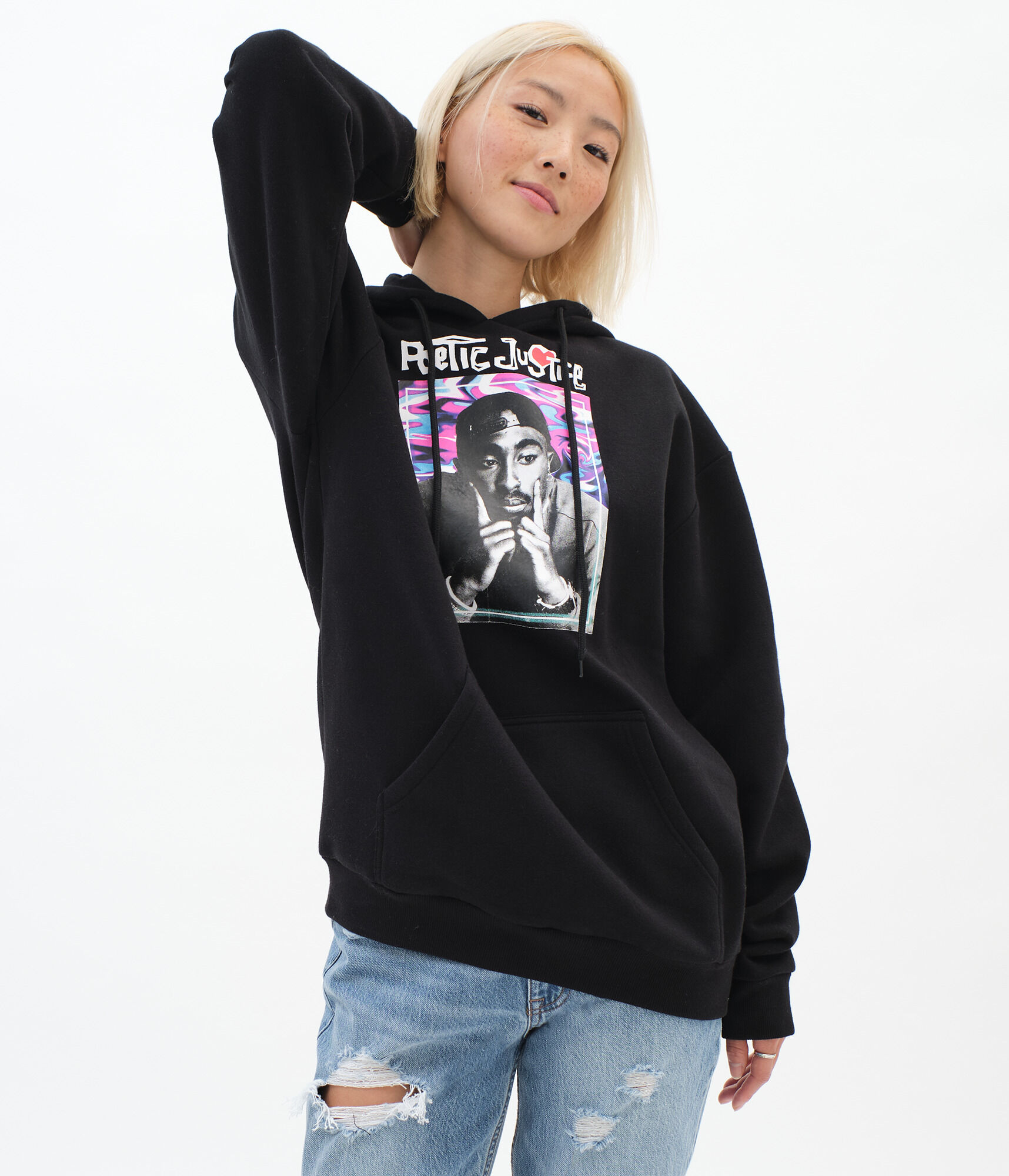 Poetic justice hoodie white Outlet