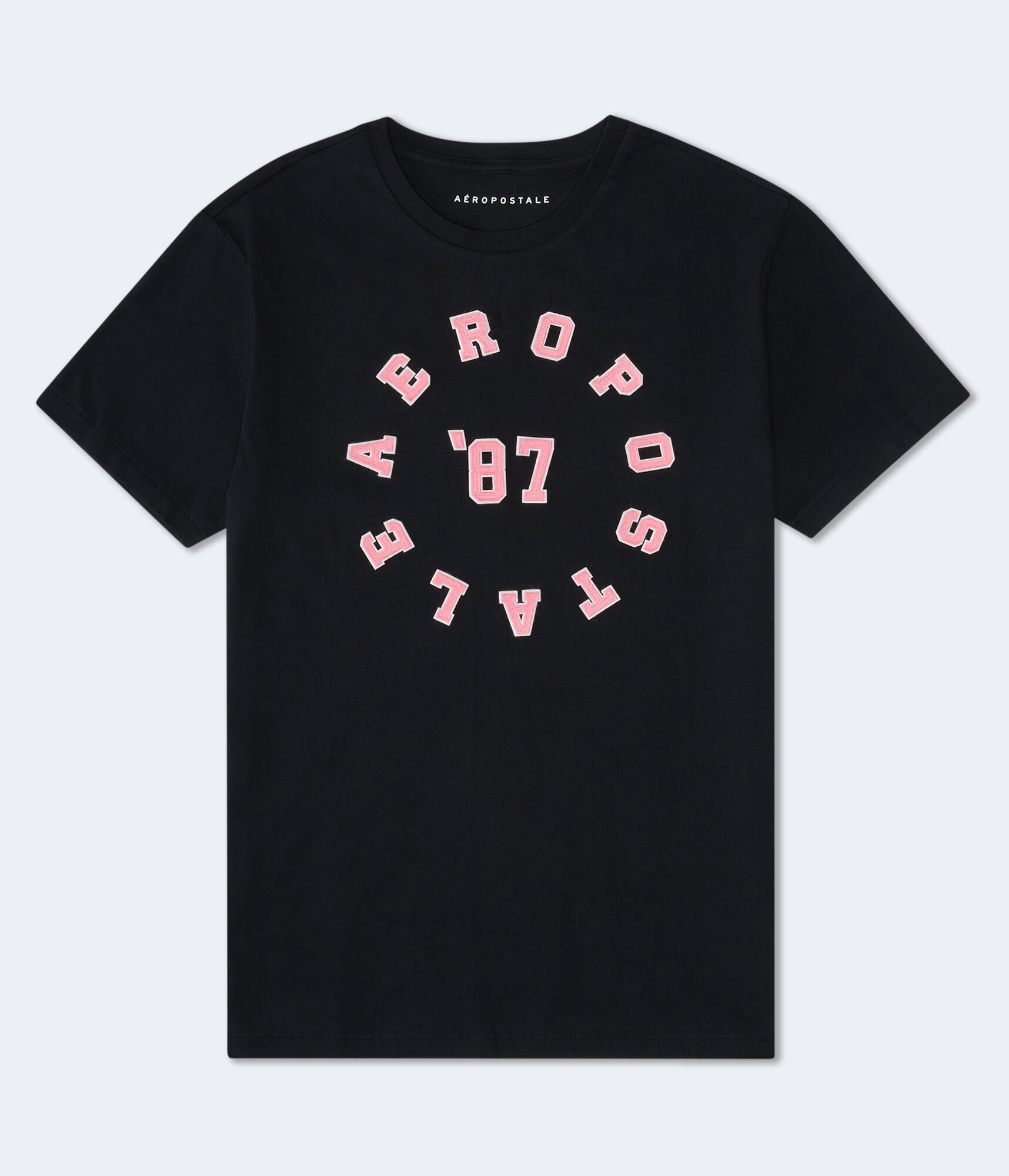 Aeropostale 87 Circle Appliqué Graphic Tee