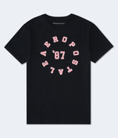 Aeropostale 87 Circle Appliqué Graphic Tee