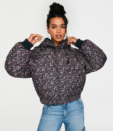 Floral Heavyweight Puffer Jacket Floral Heavyweight Puffer Jacket