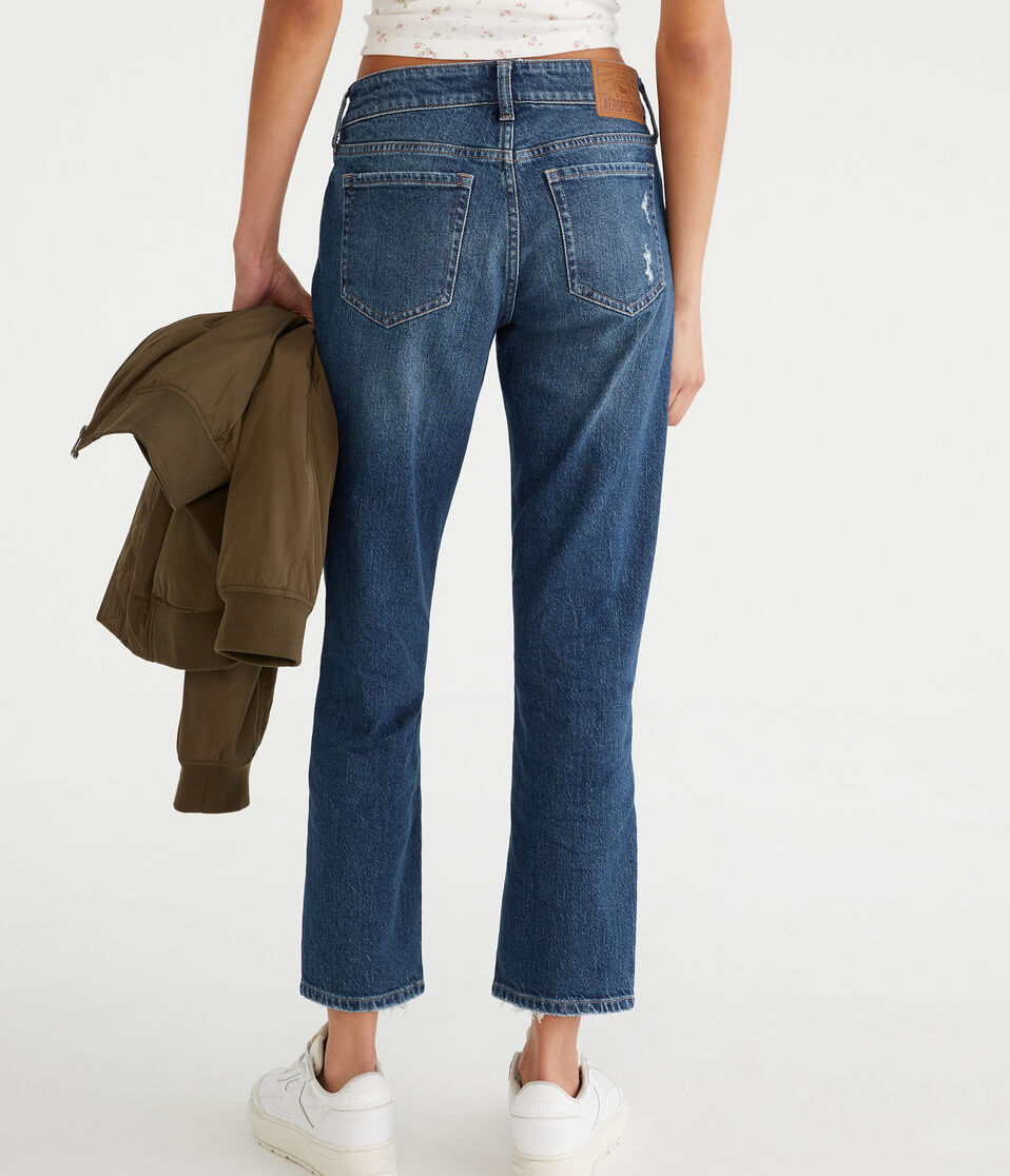 Mid-Rise Straight Ankle Jean