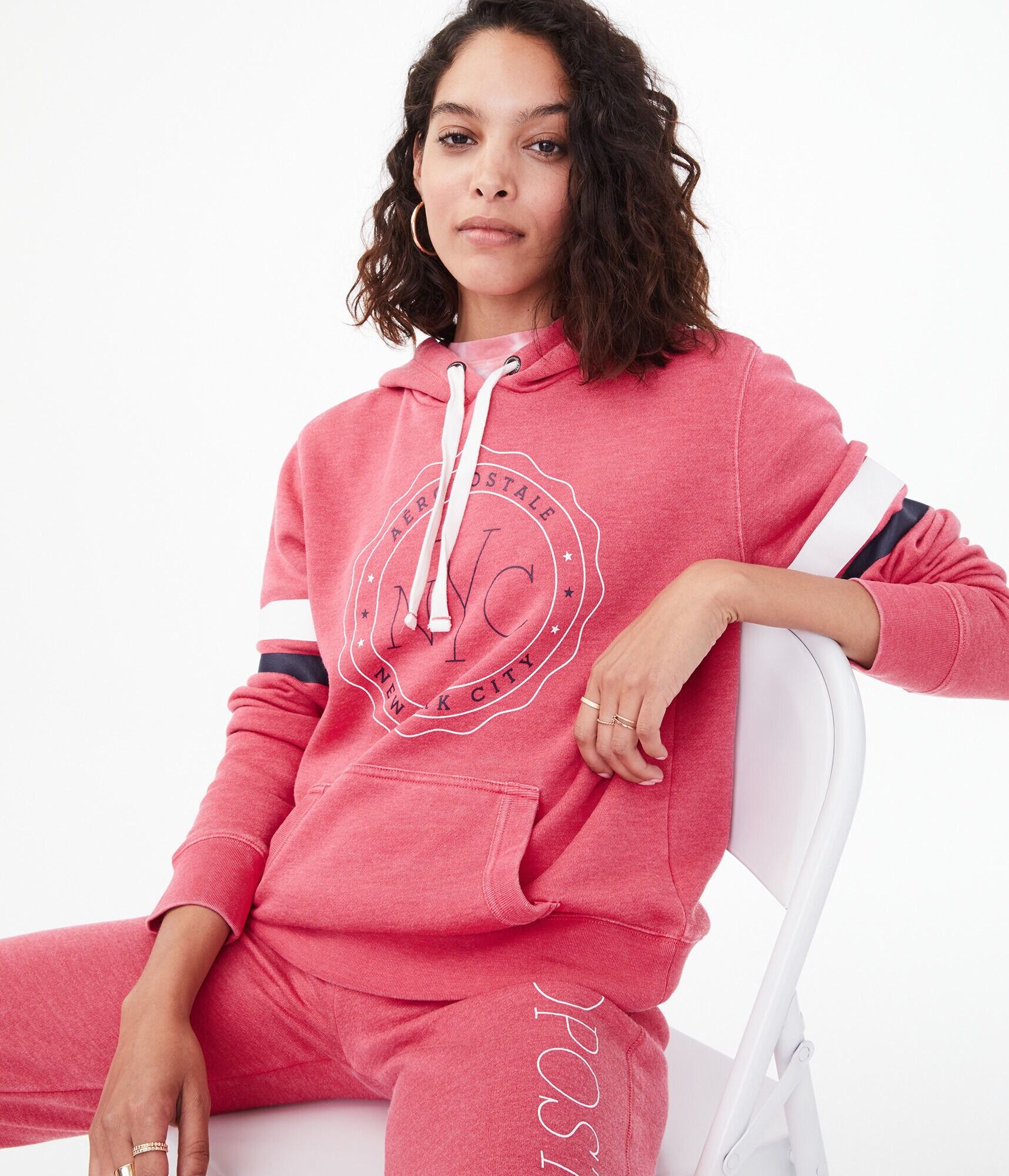 Aero NYC Circle Pullover Hoodie