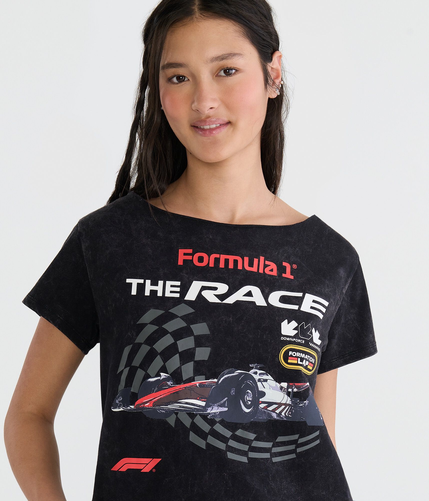 Formula 1&reg; The Race Off-The-Shoulder Graphic Tee