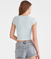 Seriously Soft Ribbed Scoop-Neck Baby Tee