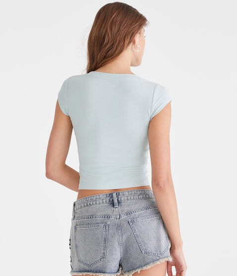 Seriously Soft Ribbed Scoop-Neck Baby Tee Seriously Soft Ribbed Scoop-Neck Baby Tee