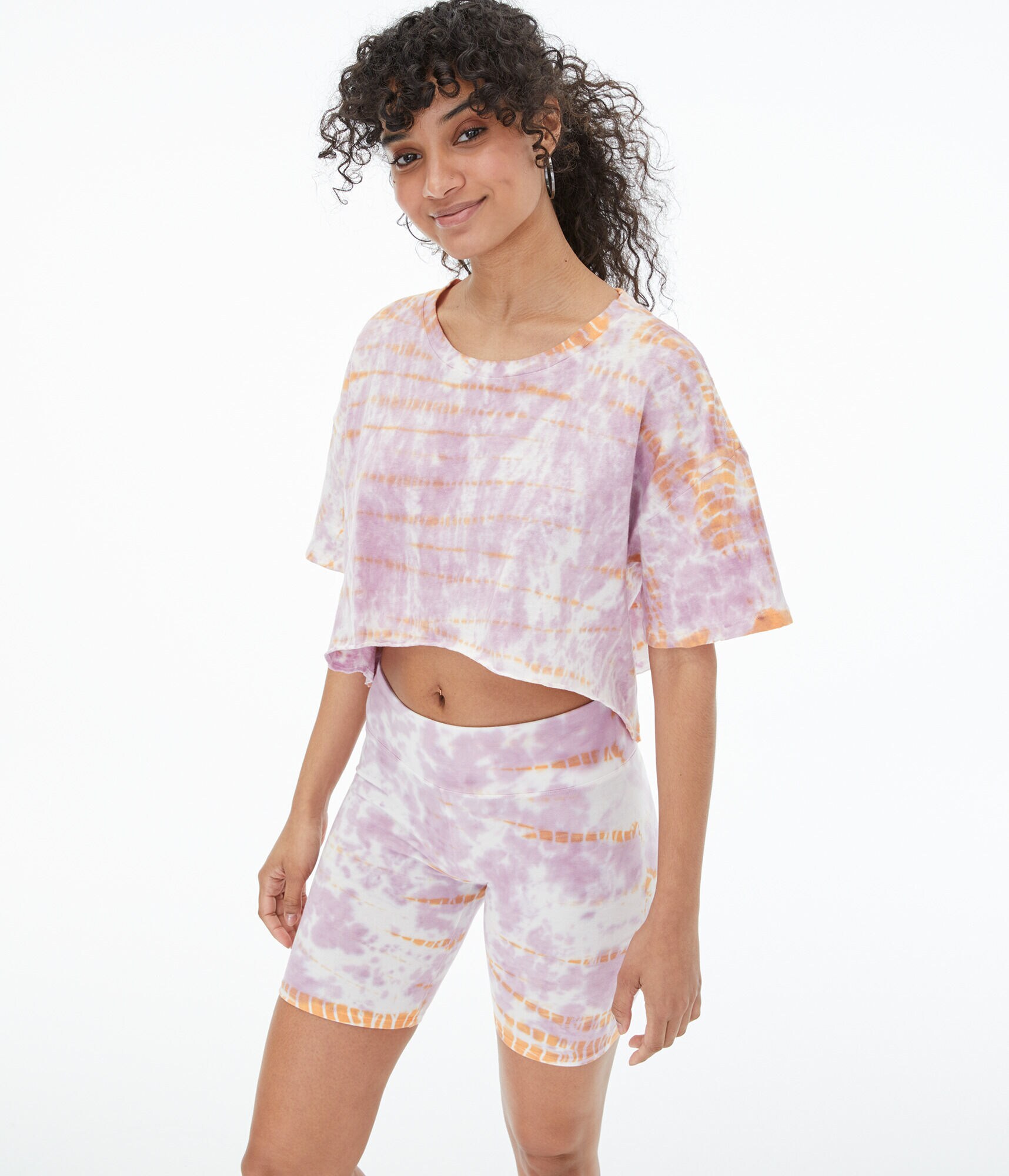 Tie-Dye Sharkbite Boyfriend Crew Tee