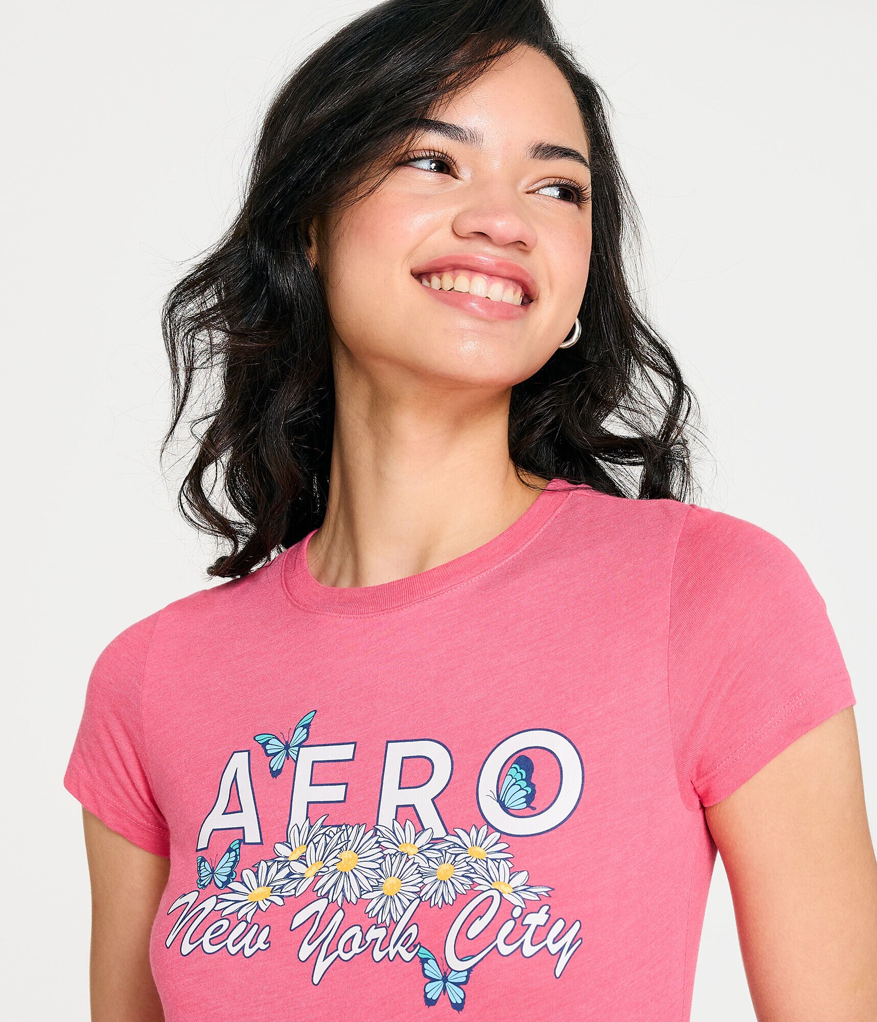 Aero Daisies &amp; Butterflies Graphic Tee