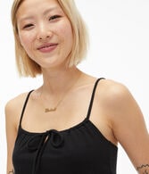 Seriously Soft Keyhole Tie Cropped Tank