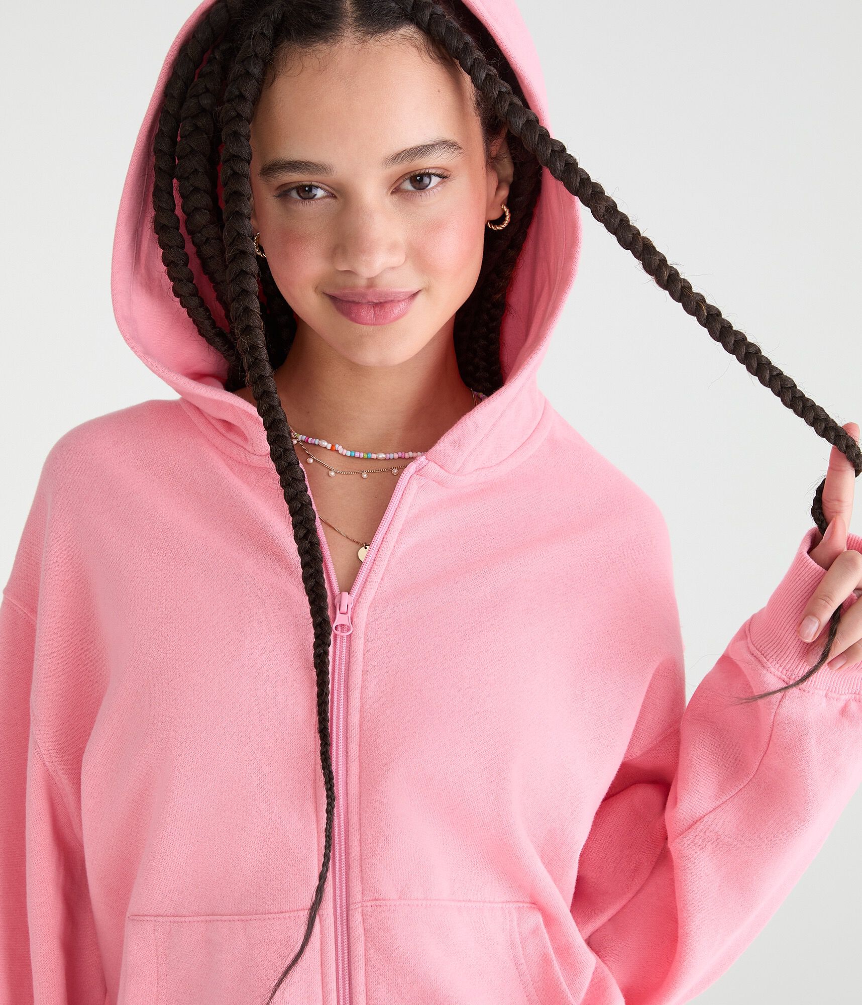 Cloud Soft Oversized Full-Zip Hoodie