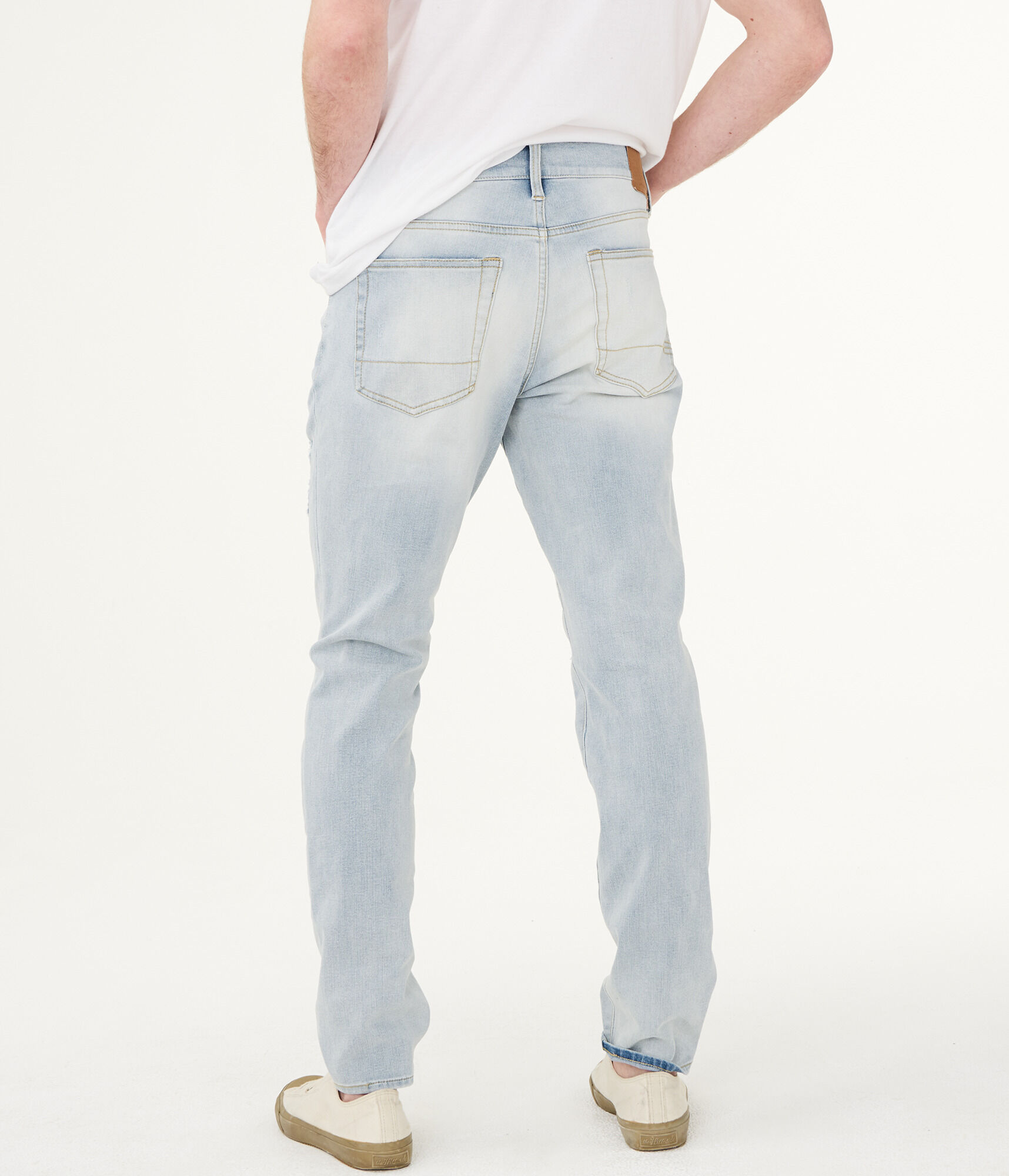 Flex Effects Super Skinny Destroyed Bleach Wash Jean