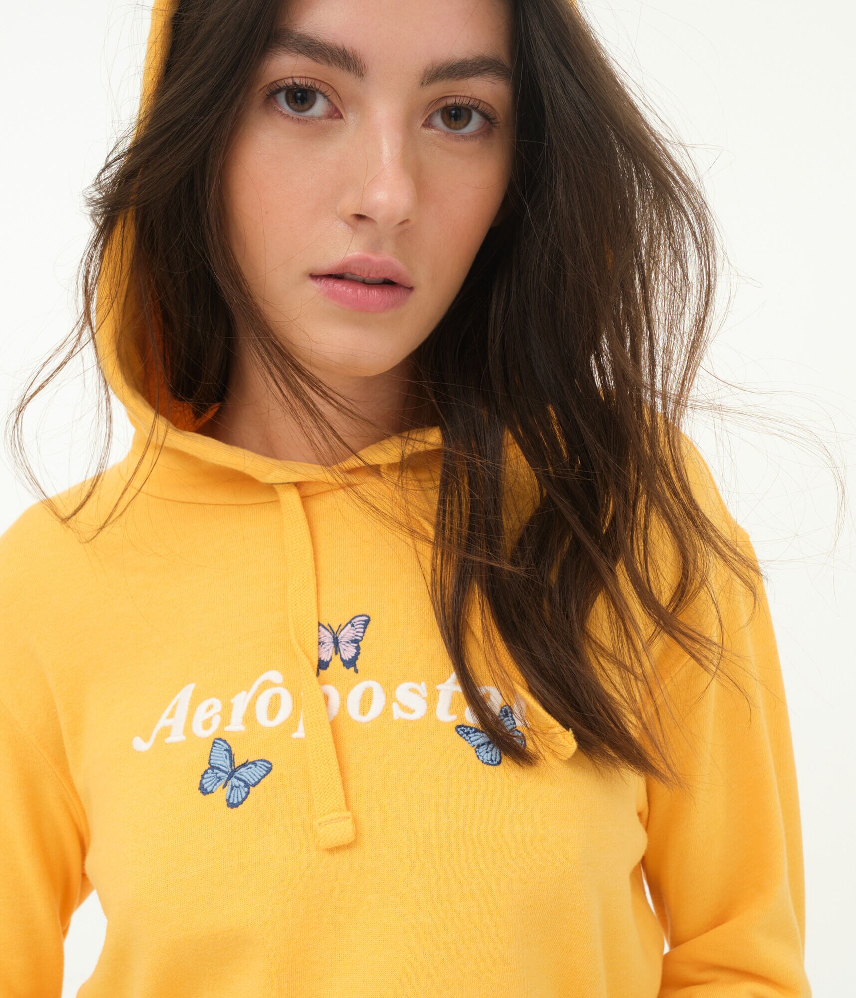 Aeropostale Butterfly Pullover Hoodie