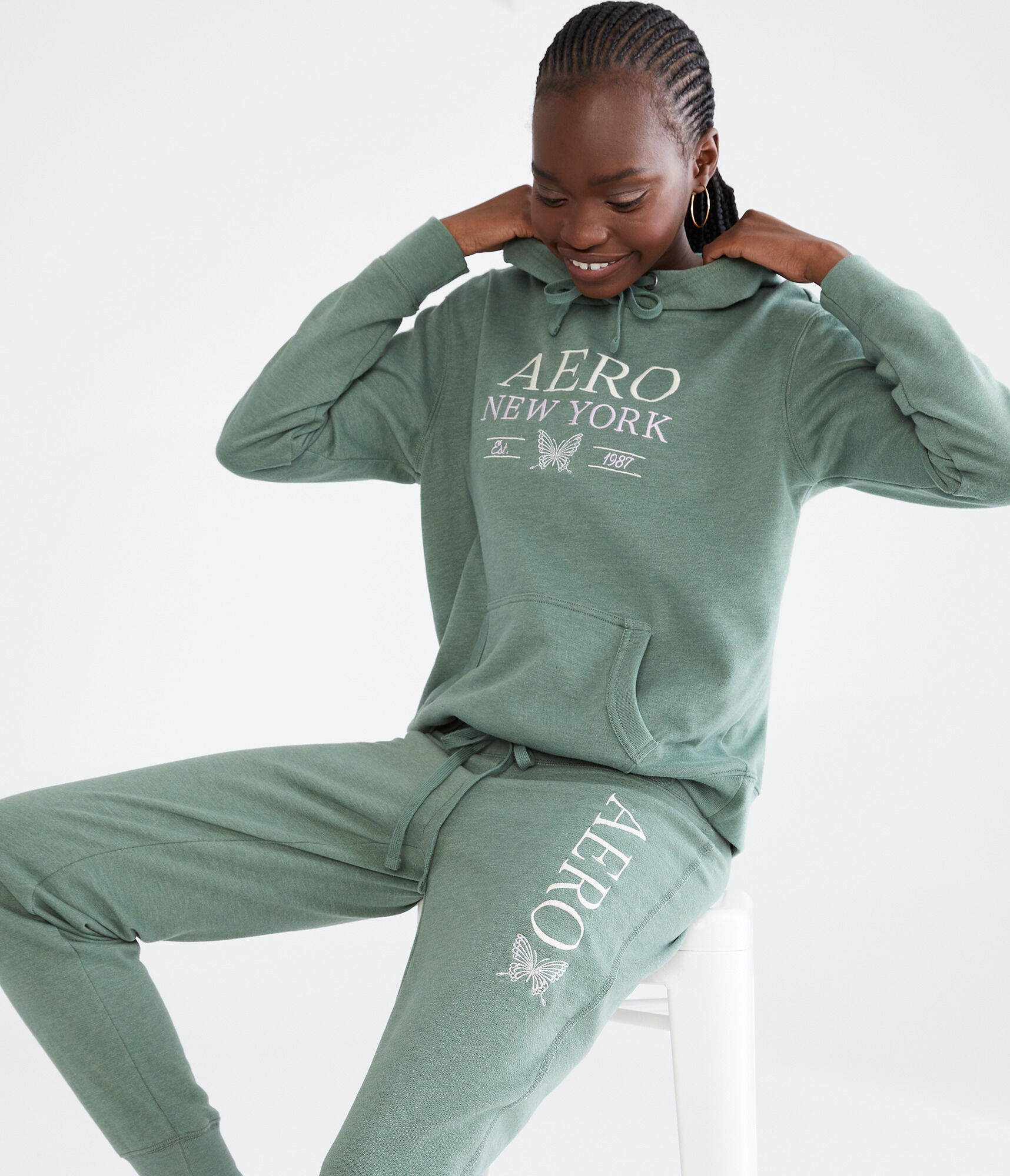 Aero New York Butterfly Pullover Hoodie