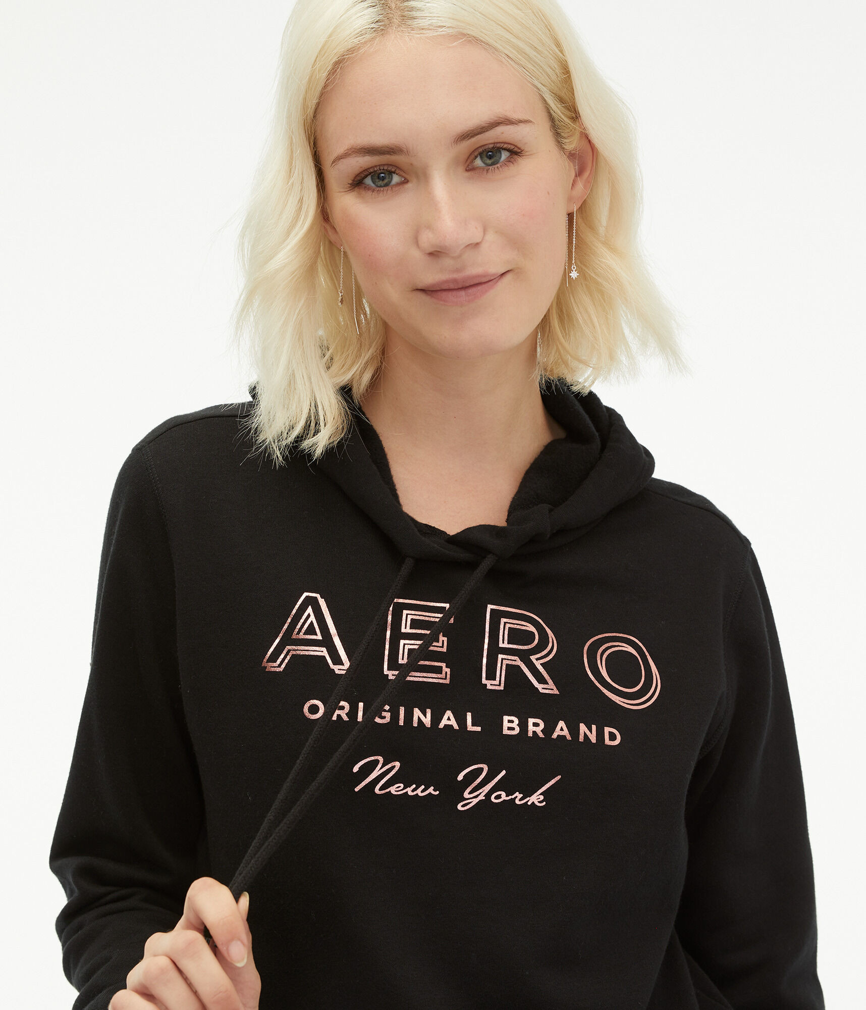 Aero Original Brand Foil Pullover Hoodie