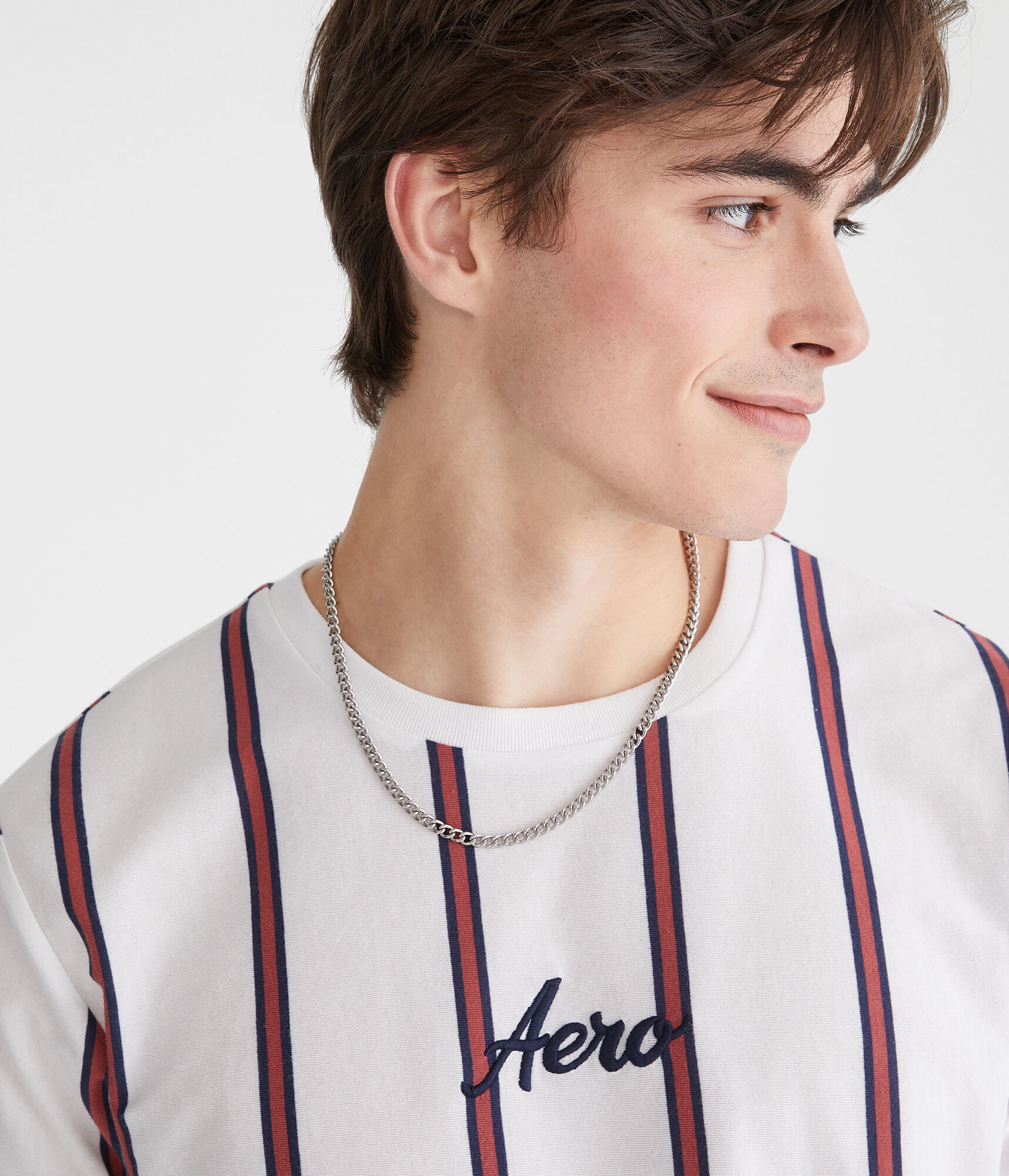 Aero Vertical Stripe Graphic Tee