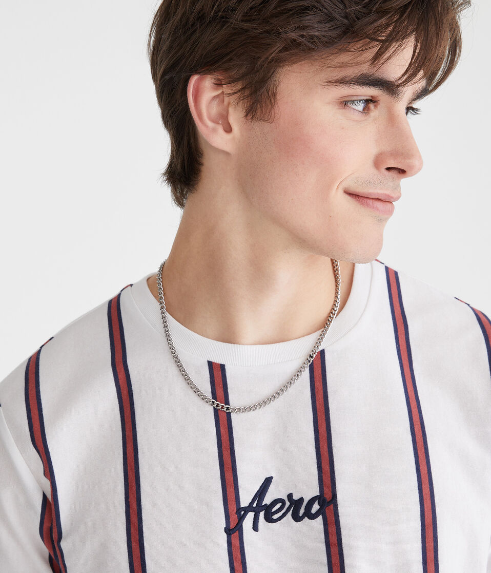 Aero Vertical Stripe Graphic Tee