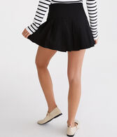 Buckle Pleated Mini Skirt