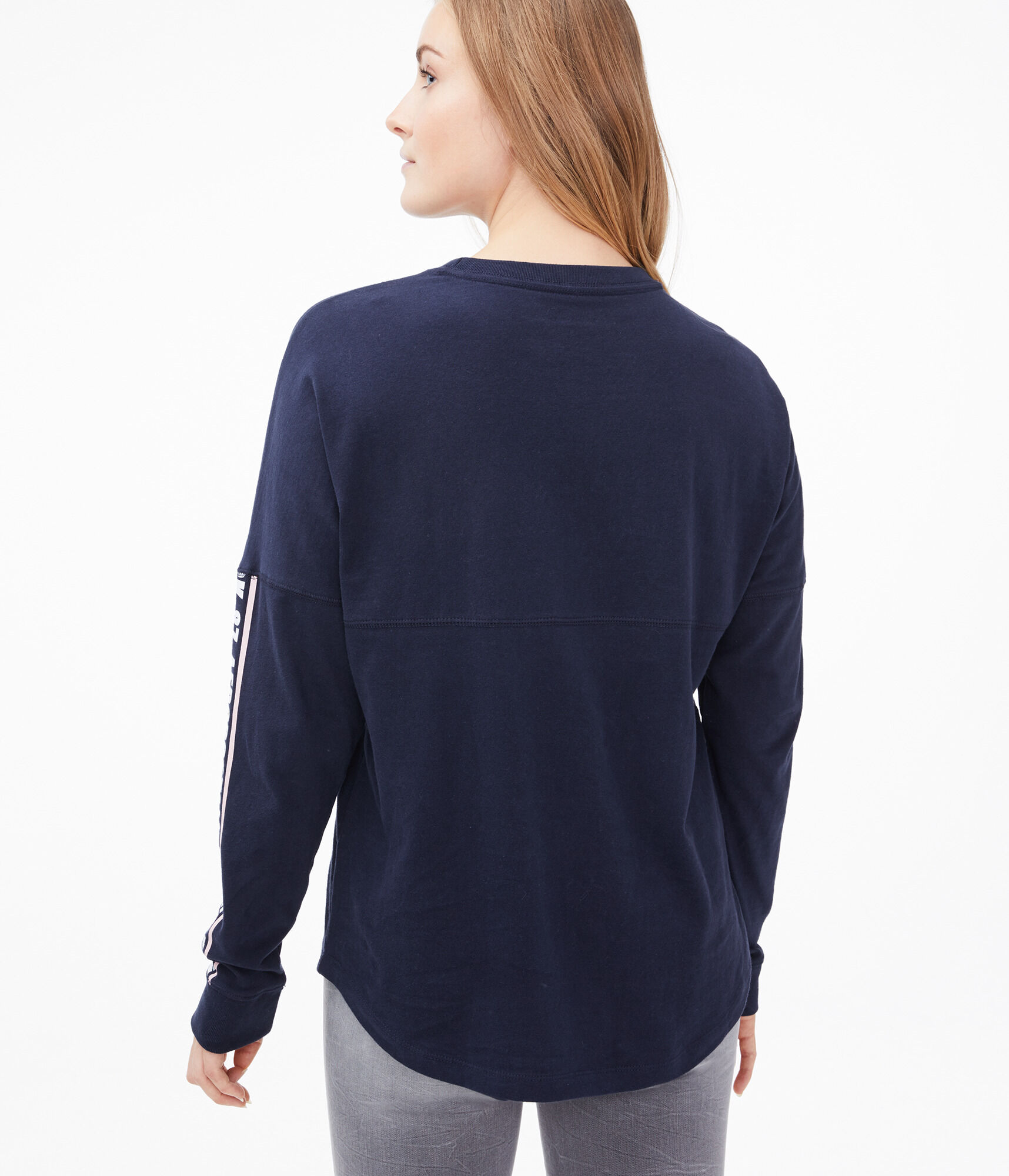 Long Sleeve Aeropostale 87 Oversized Graphic Tee