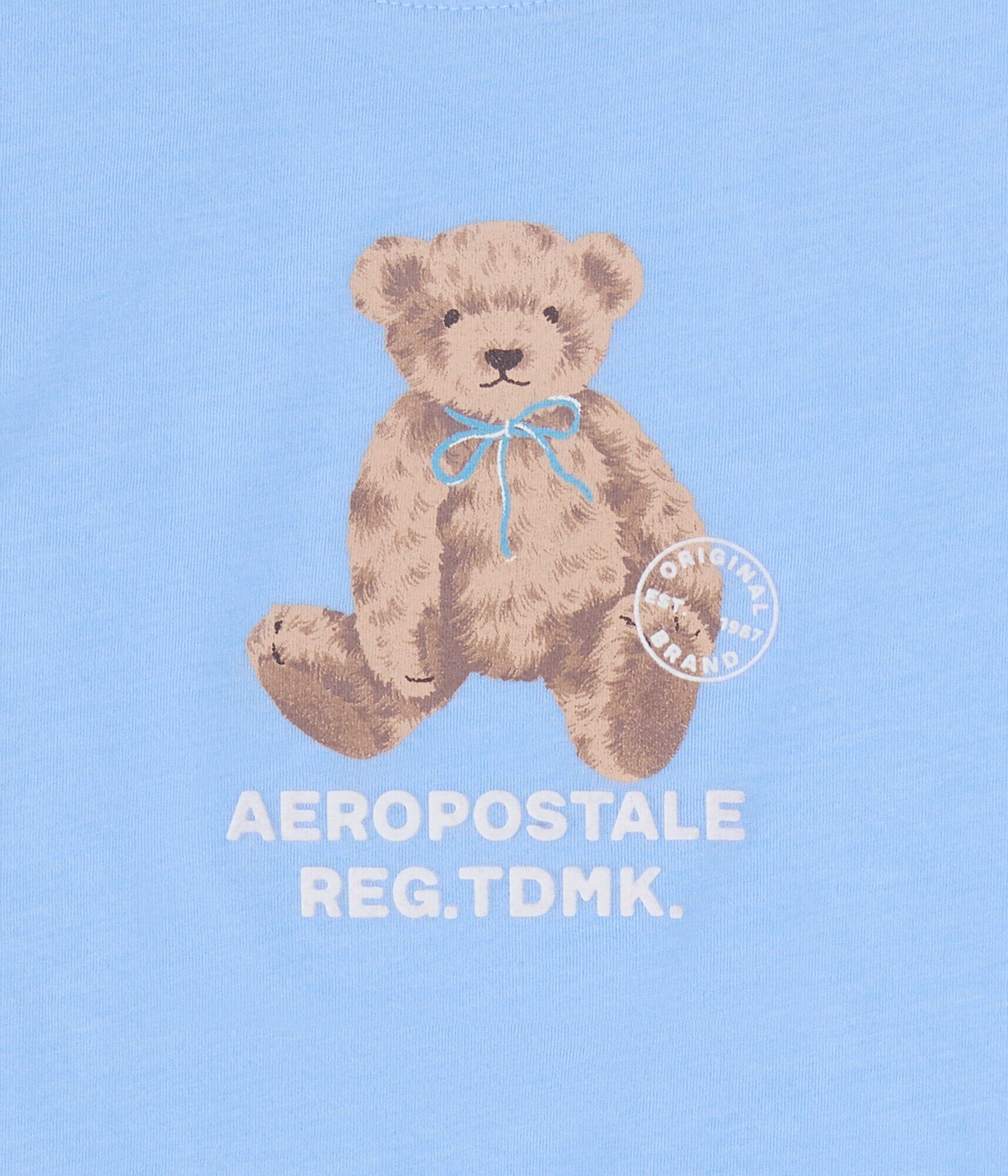Aero Teddy Bear Flocked Graphic Tee