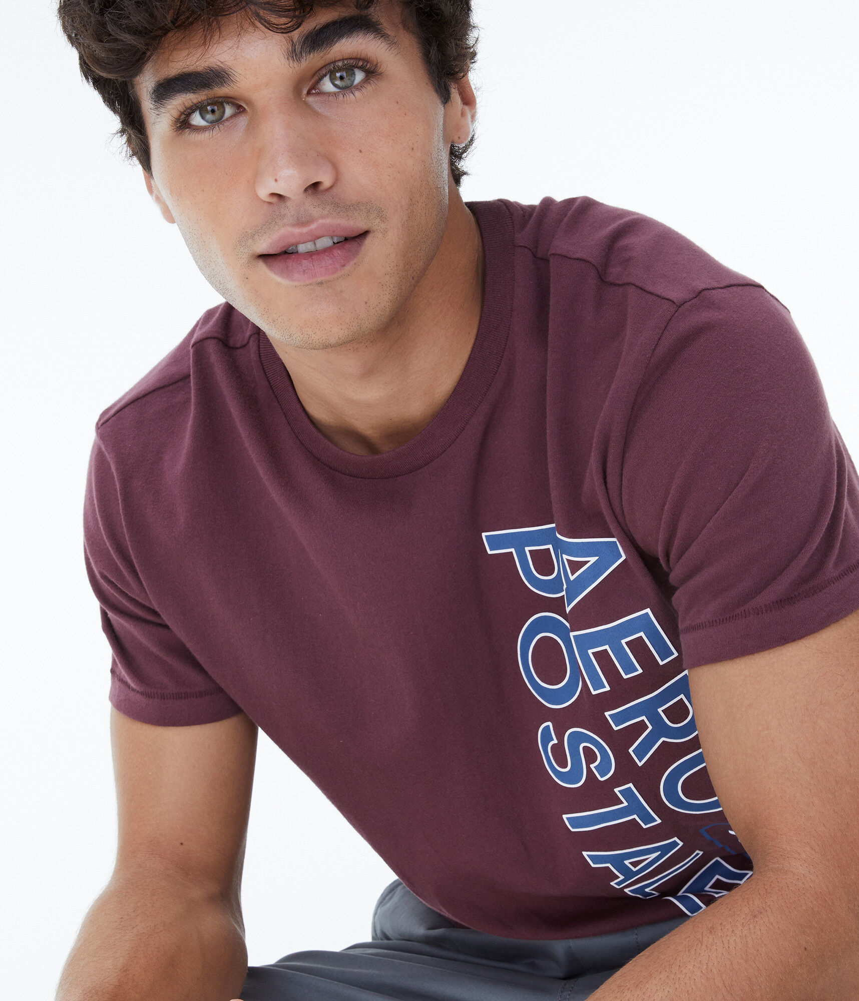 Stacked Aeropostale 1987 Logo Graphic Tee