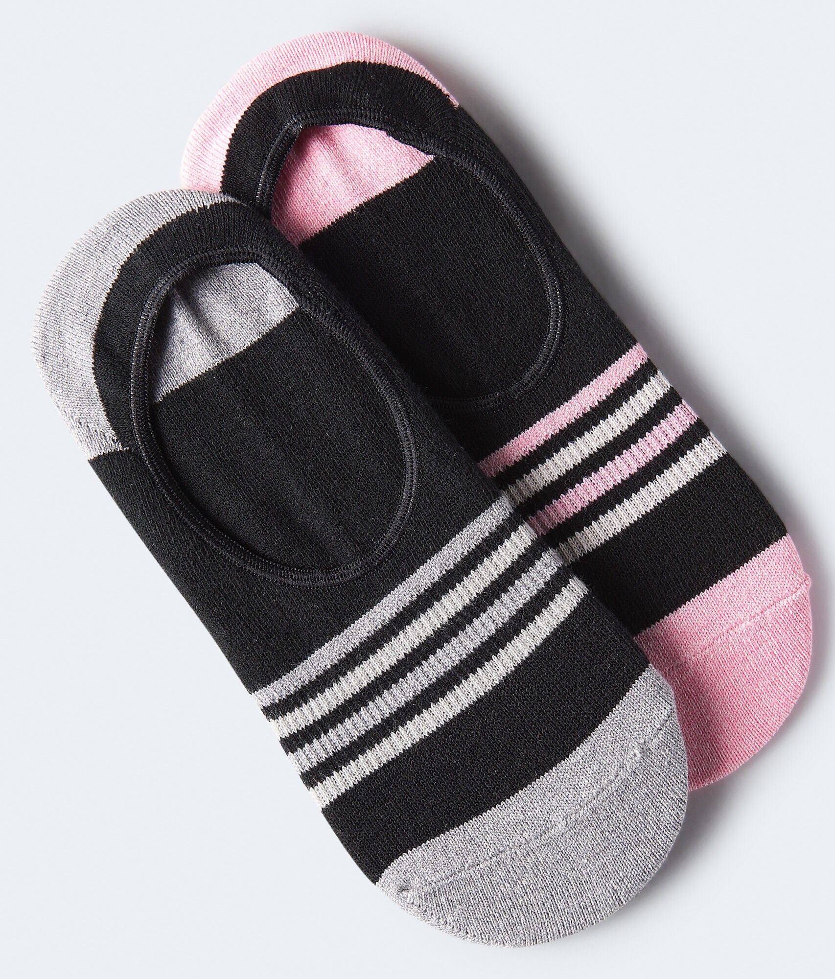 Striped Active No-Show Sock 2-Pack***