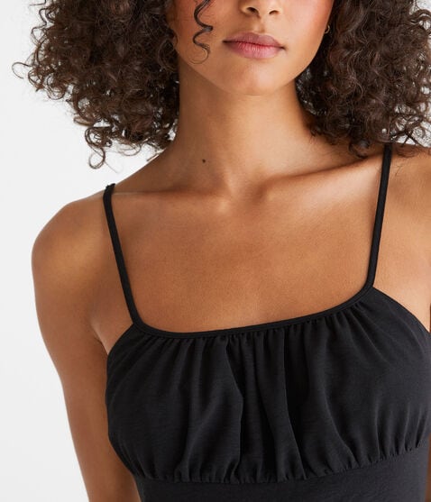Solid Square-Neck Slip Dress Solid Square-Neck Slip Dress