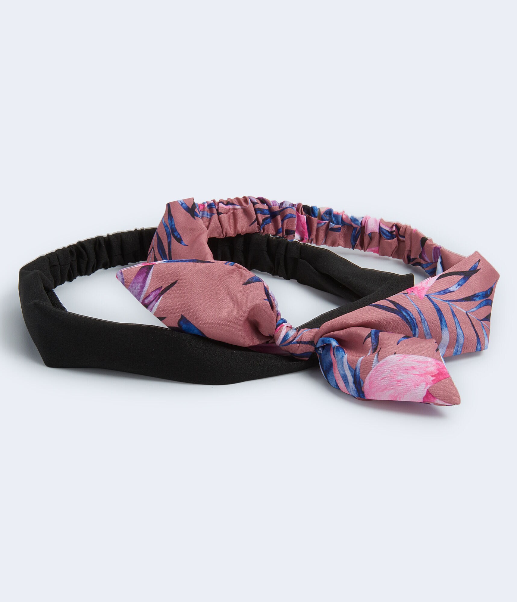 Flamingo Bow &amp; Solid Headband 2-Pack
