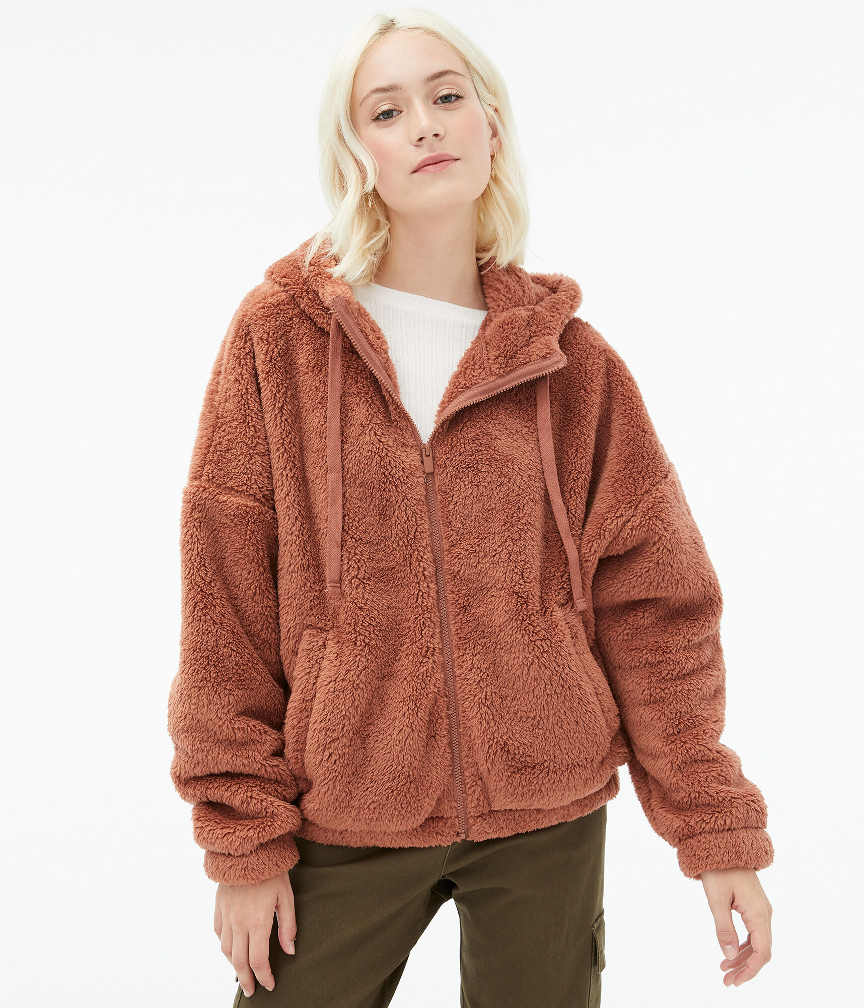 oversized fleece sweater