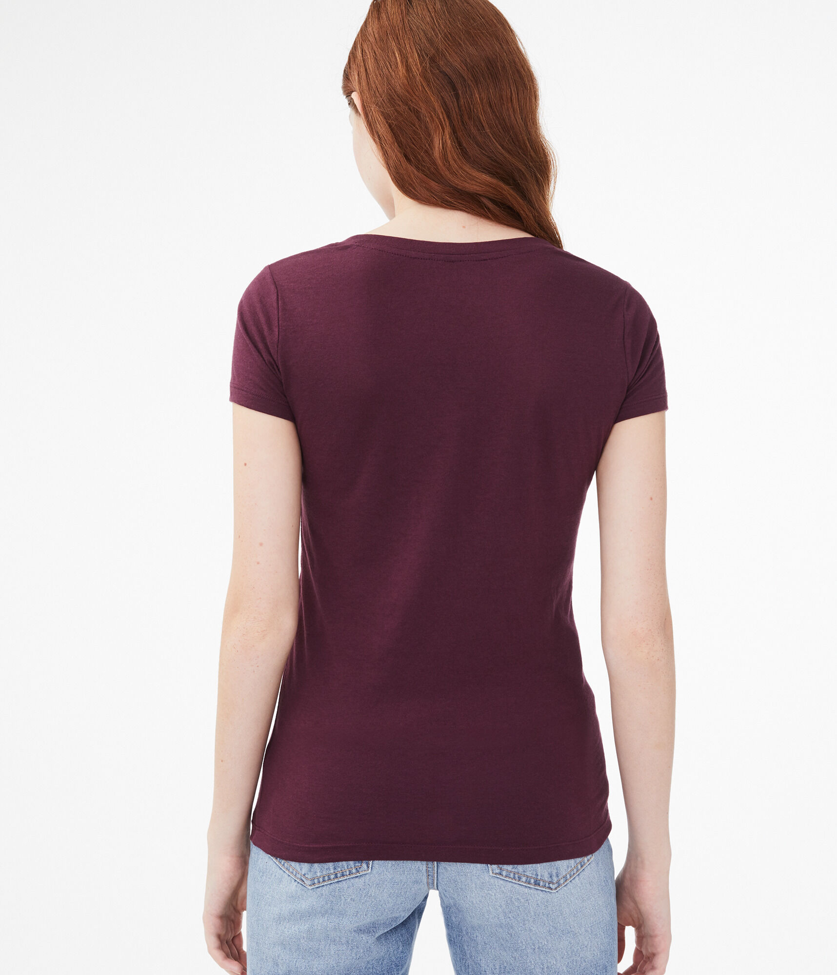 Aeropostale 1987 V-Neck Graphic Tee