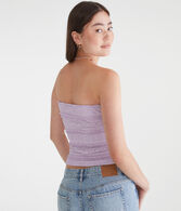 Textured Lace Tube Top