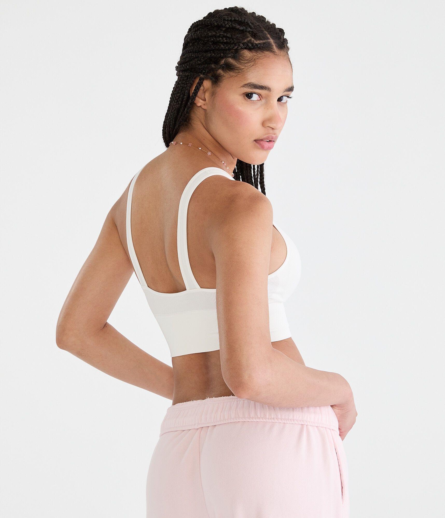 Seamless Scoop Long-Line Bralette