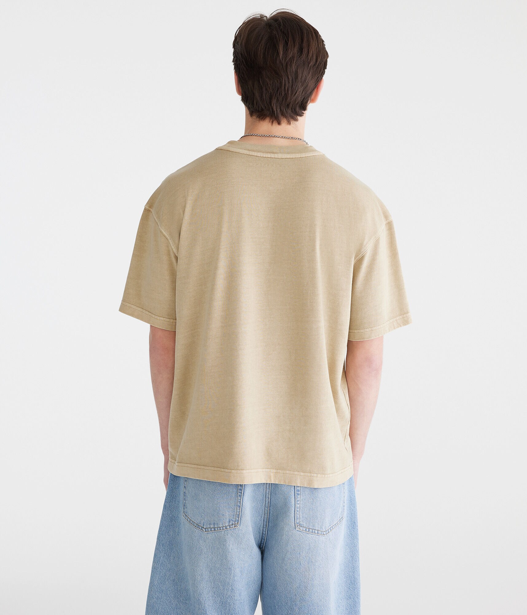 Washed Boxy Fit Crew Tee