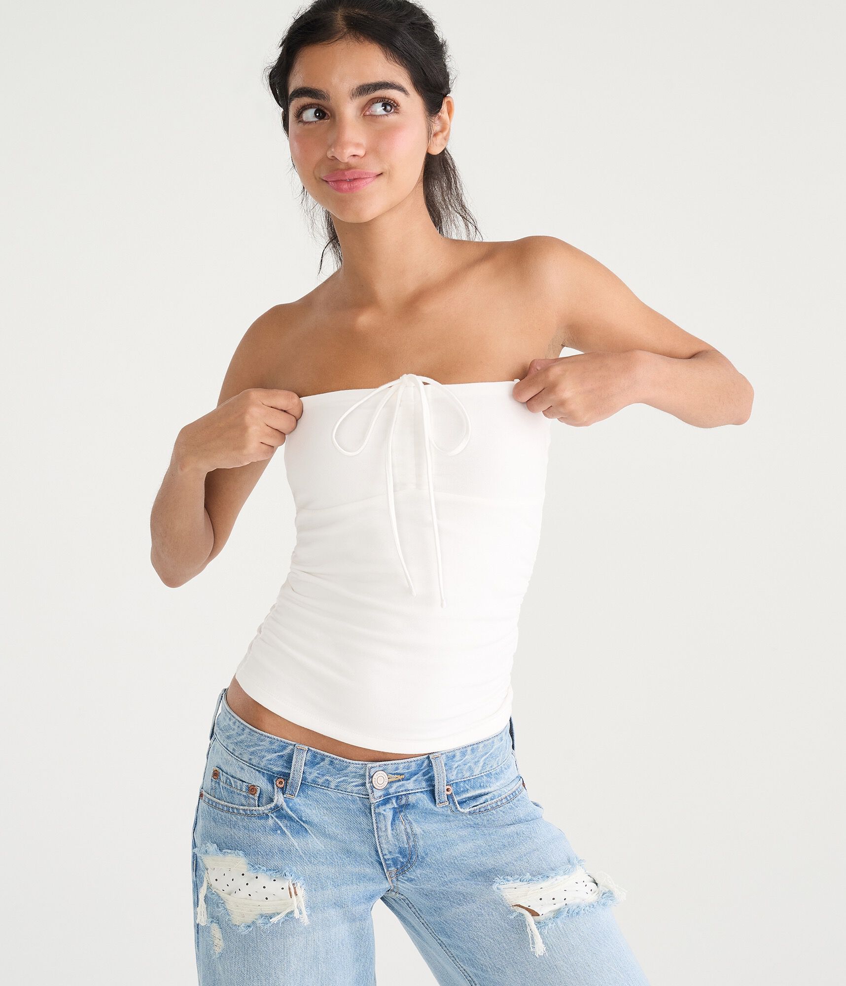 Seriously Soft Cinched Convertible Tube Top