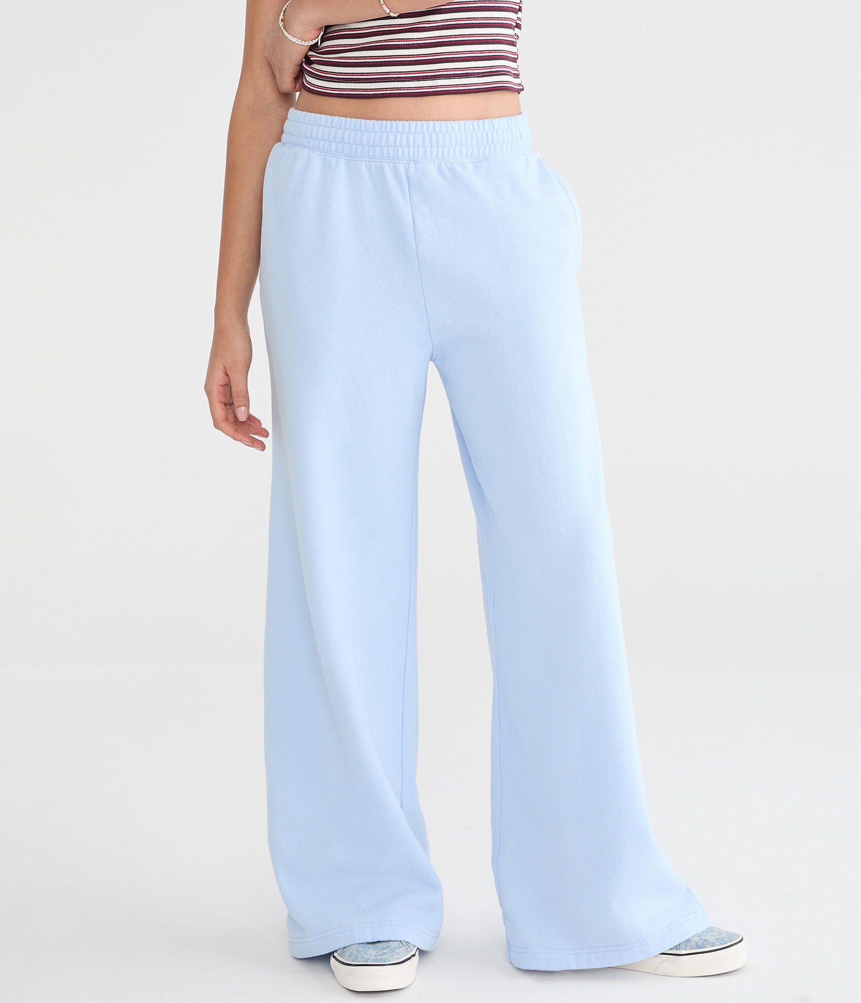 Cloud Soft Mid-Rise Wide Leg Sweatpants