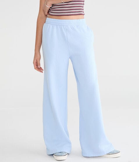 Cloud Soft Mid-Rise Wide Leg Sweatpants