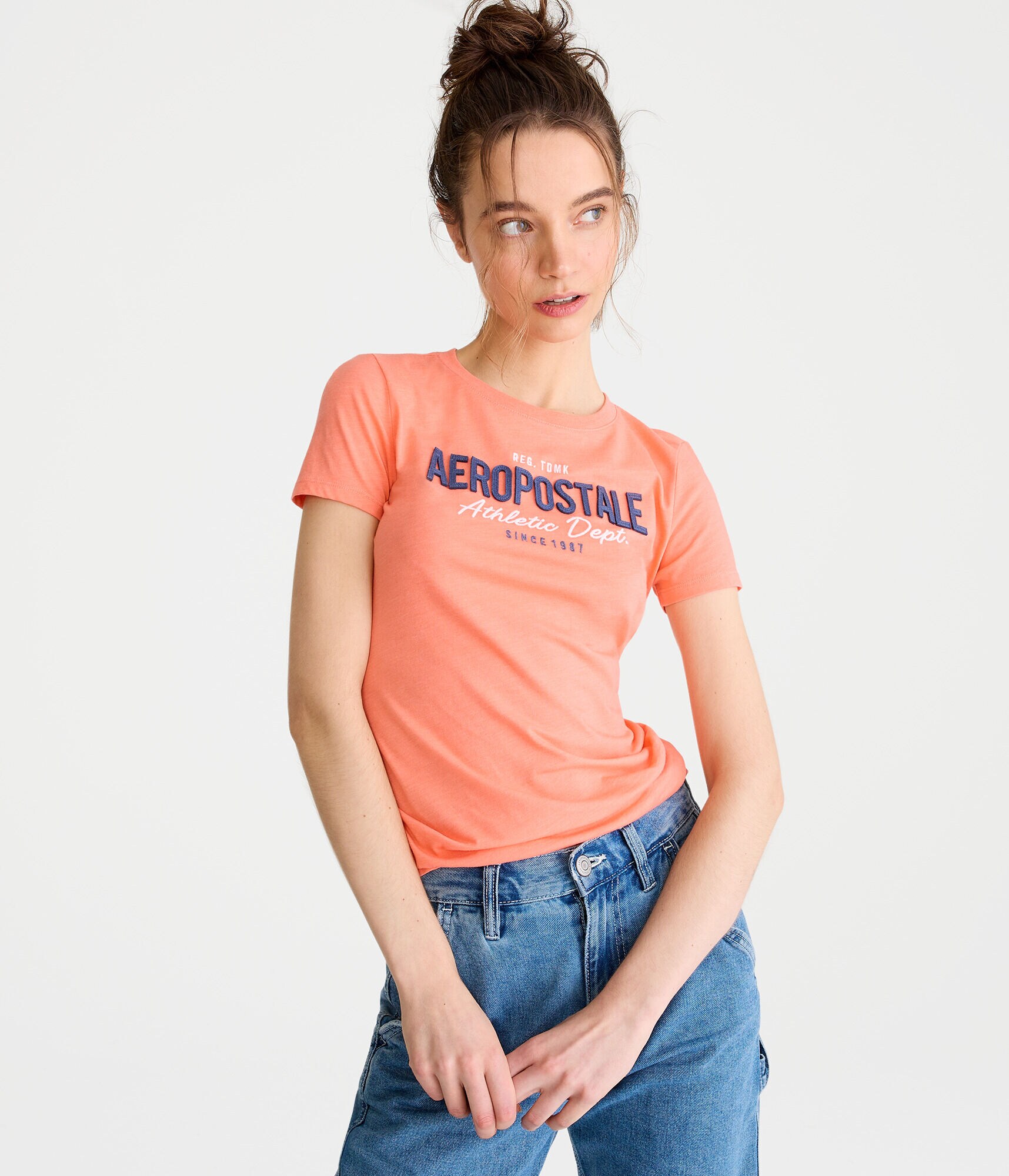 Aeropostale Athletic Dept Appliqu&eacute; Graphic Tee
