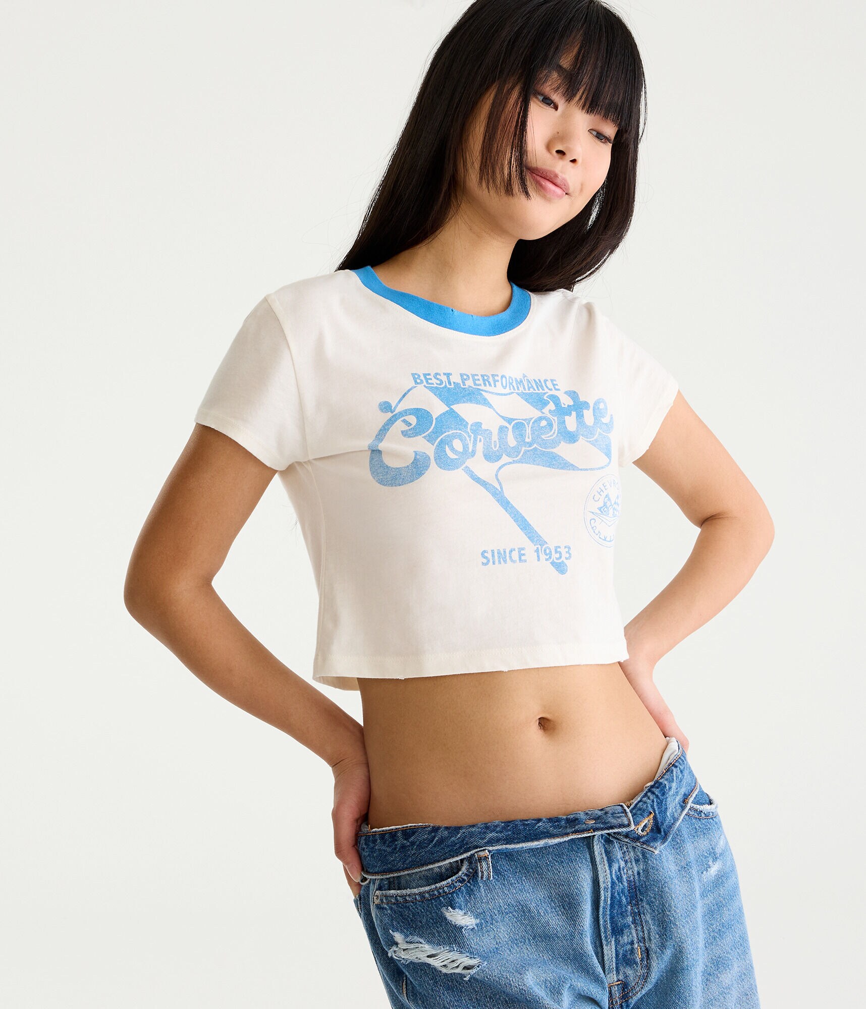 Corvette Ringer Vintage Graphic Tee