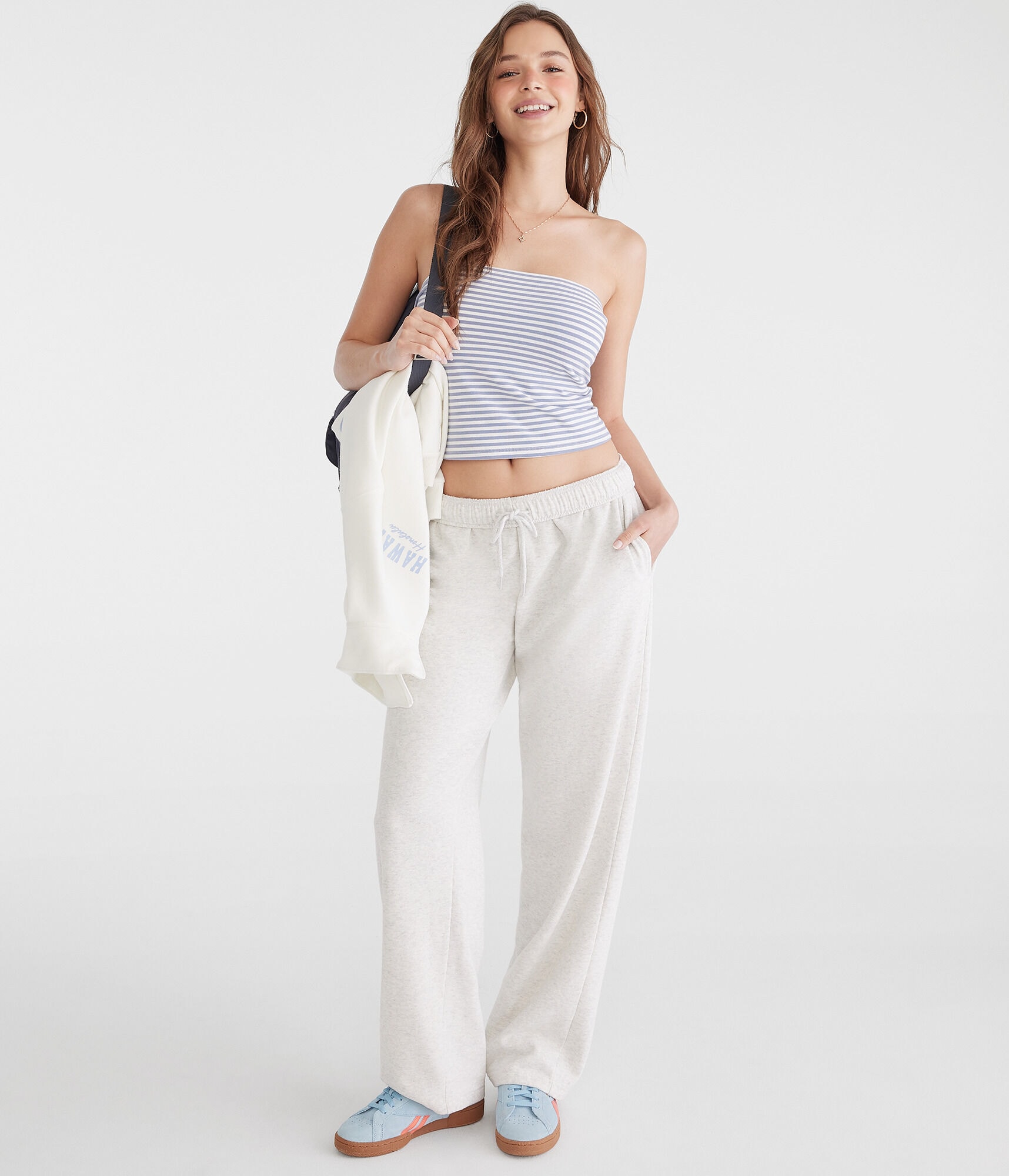 Cloud Soft Mid-Rise Straight Leg Sweatpants