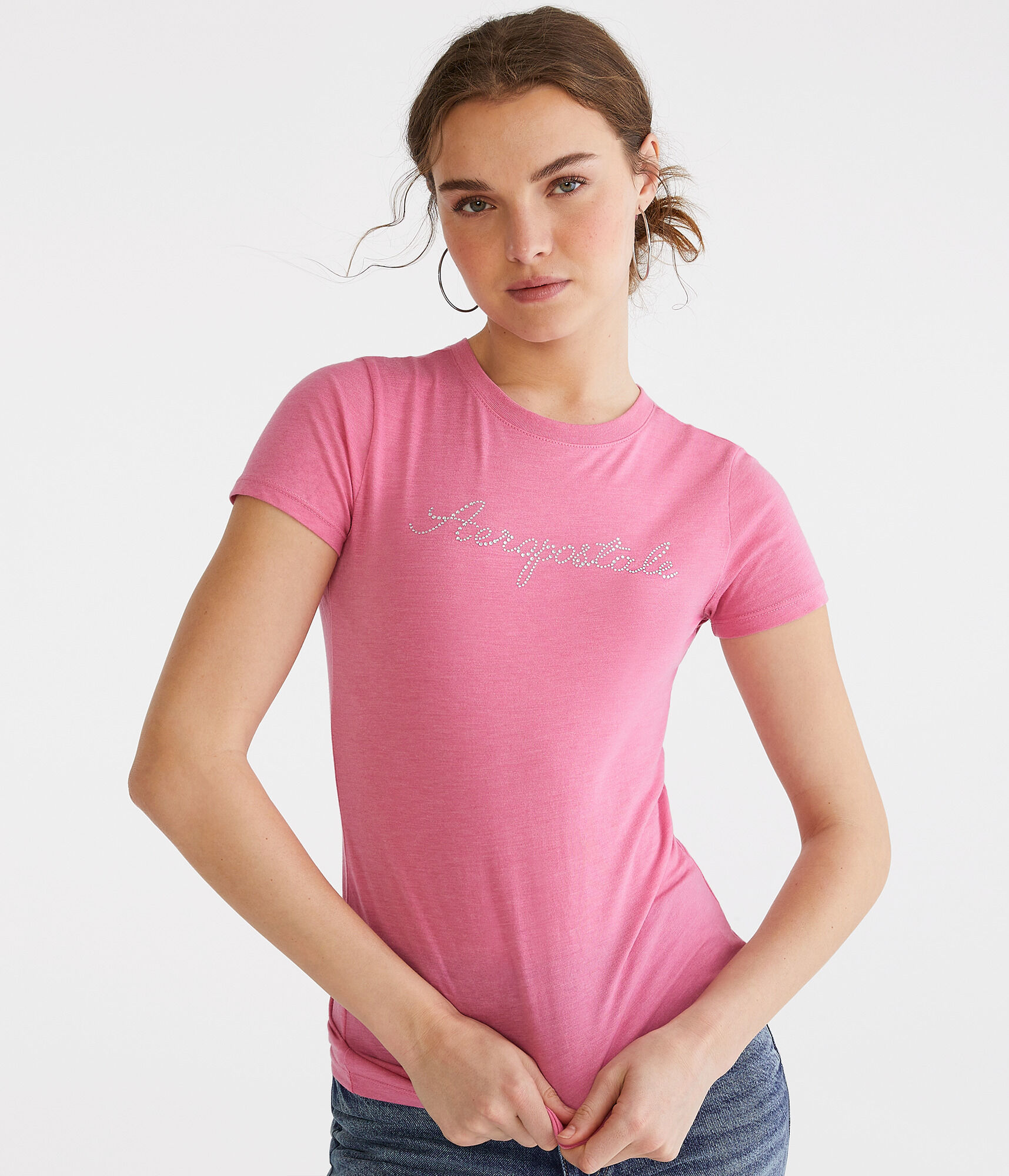 Rhinestone Aeropostale Graphic Tee