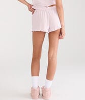 Pointelle Lace Knit Sleep Shorts