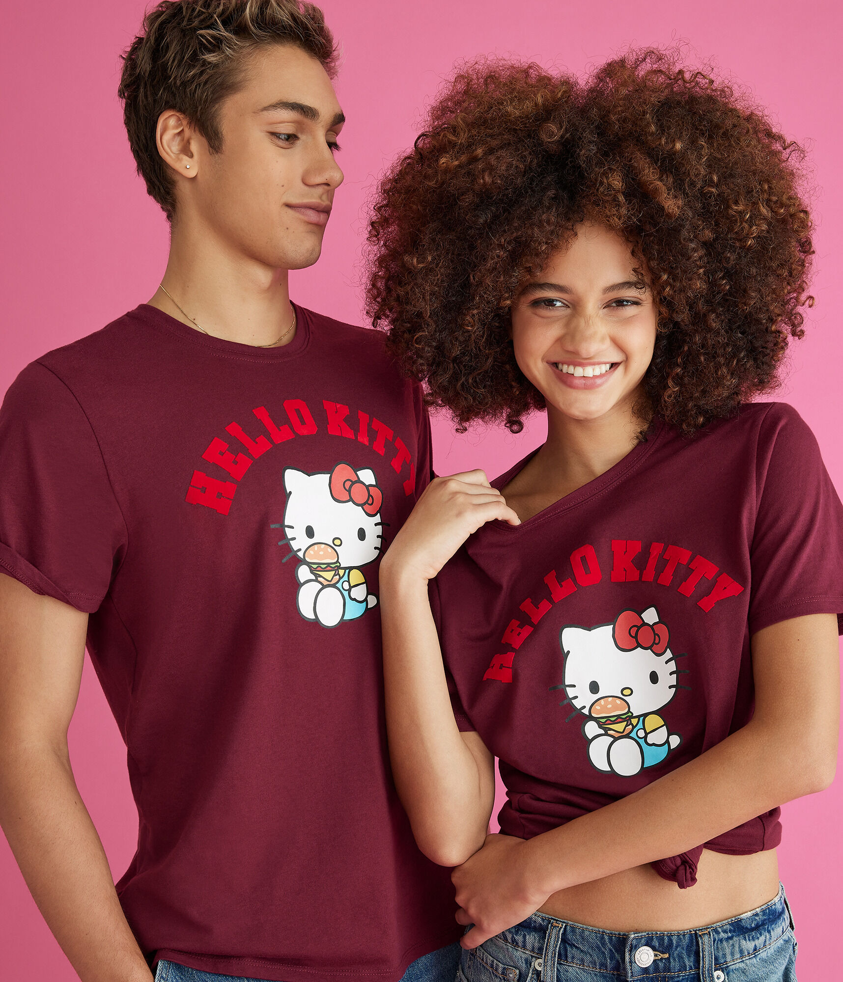 Hello Kitty Burger Oversized Graphic Tee