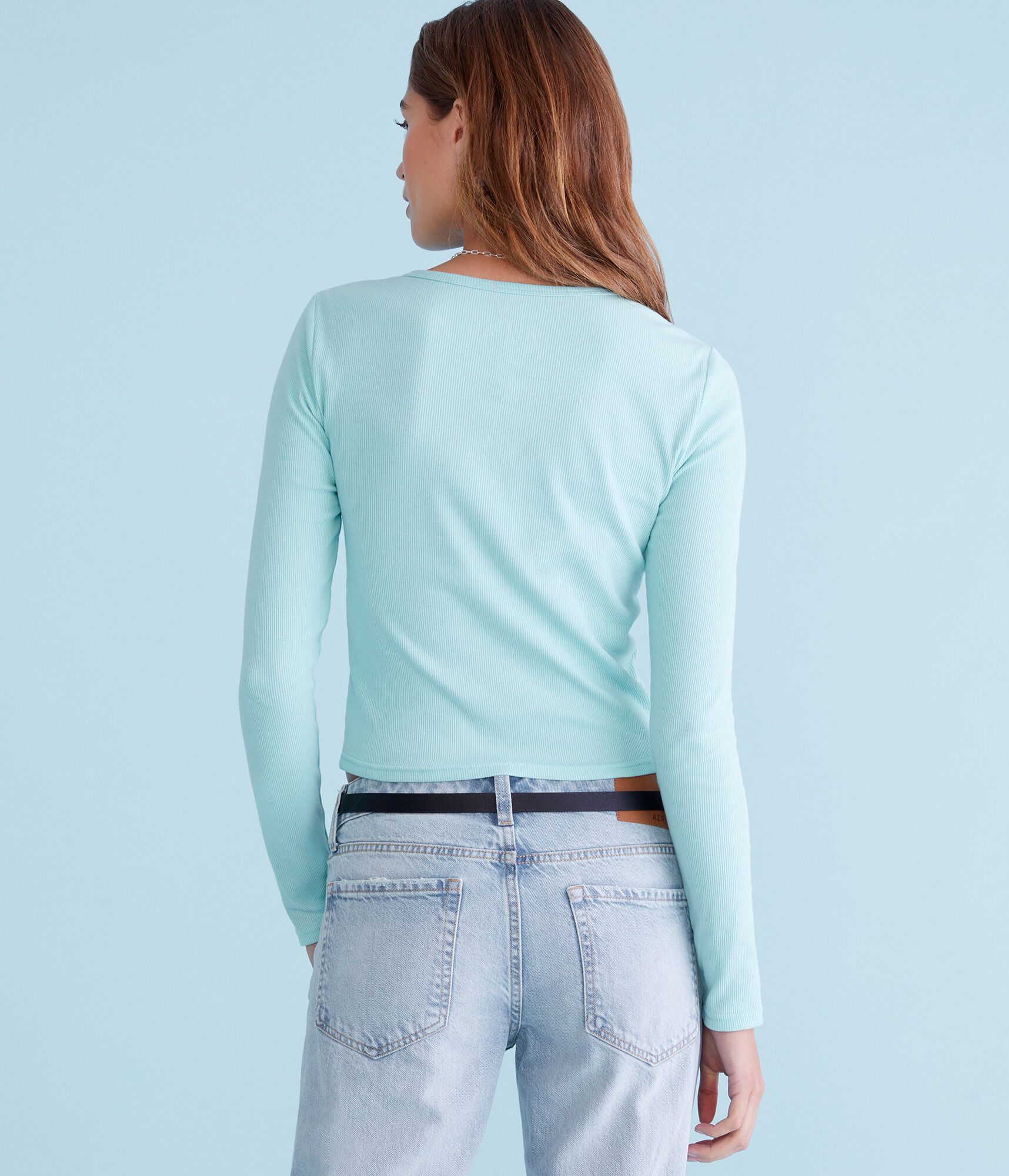Long Sleeve Hello Kitty Gingerbread Cropped Tee