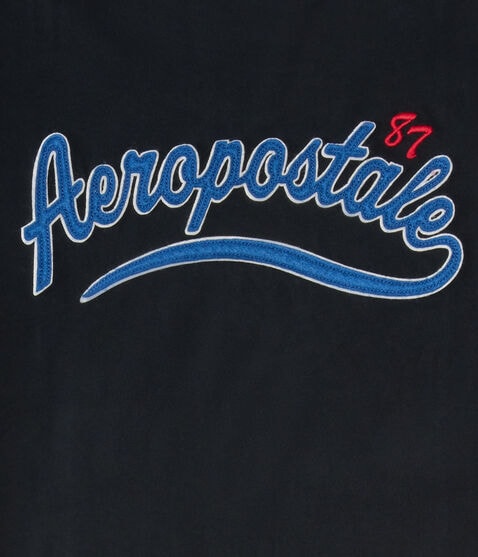 Aeropostale 87 Script Appliqué Graphic Tee Aeropostale 87 Script Appliqué Graphic Tee