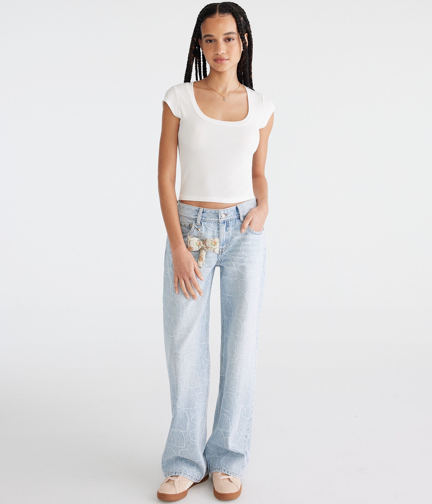 Seriously Soft Ribbed Scoop-Neck Baby Tee