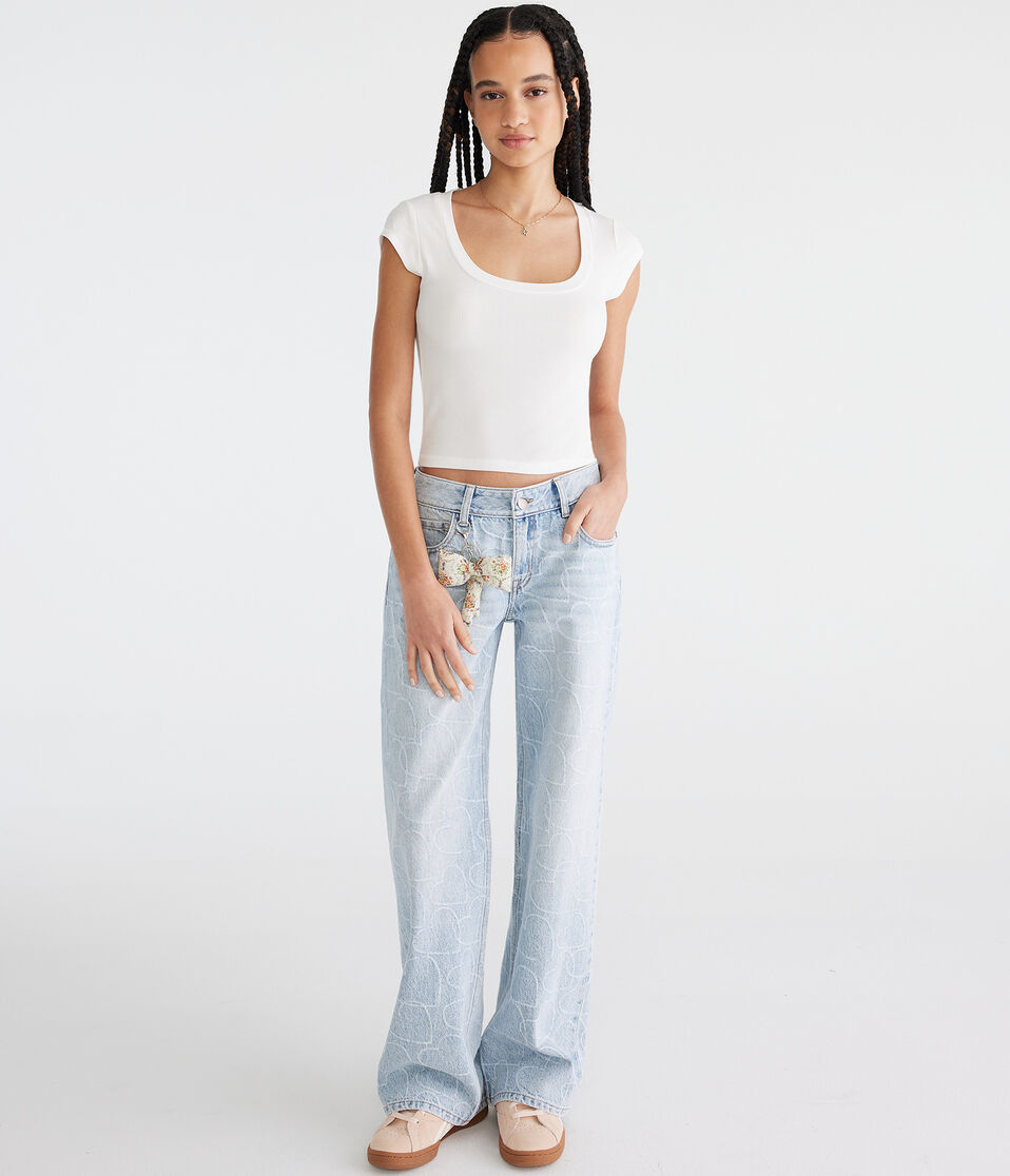 Seriously Soft Ribbed Scoop-Neck Baby Tee