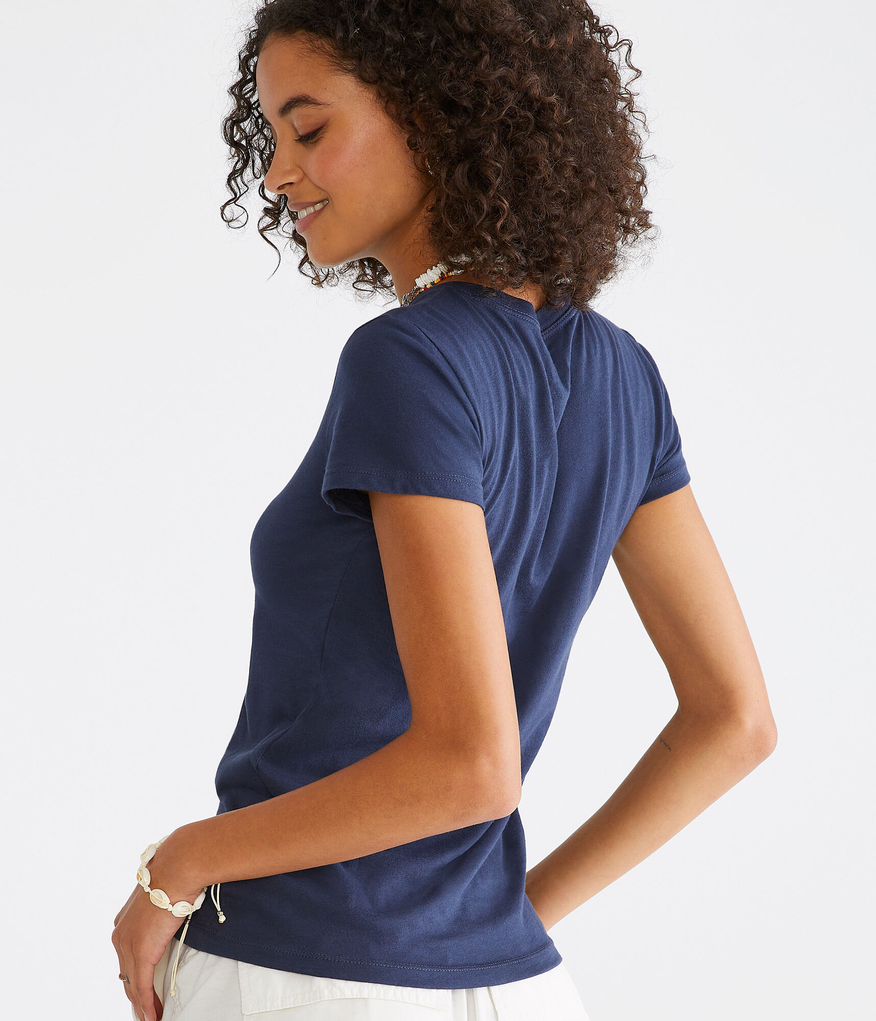 Aeropostale Butterfly Roses Graphic Tee