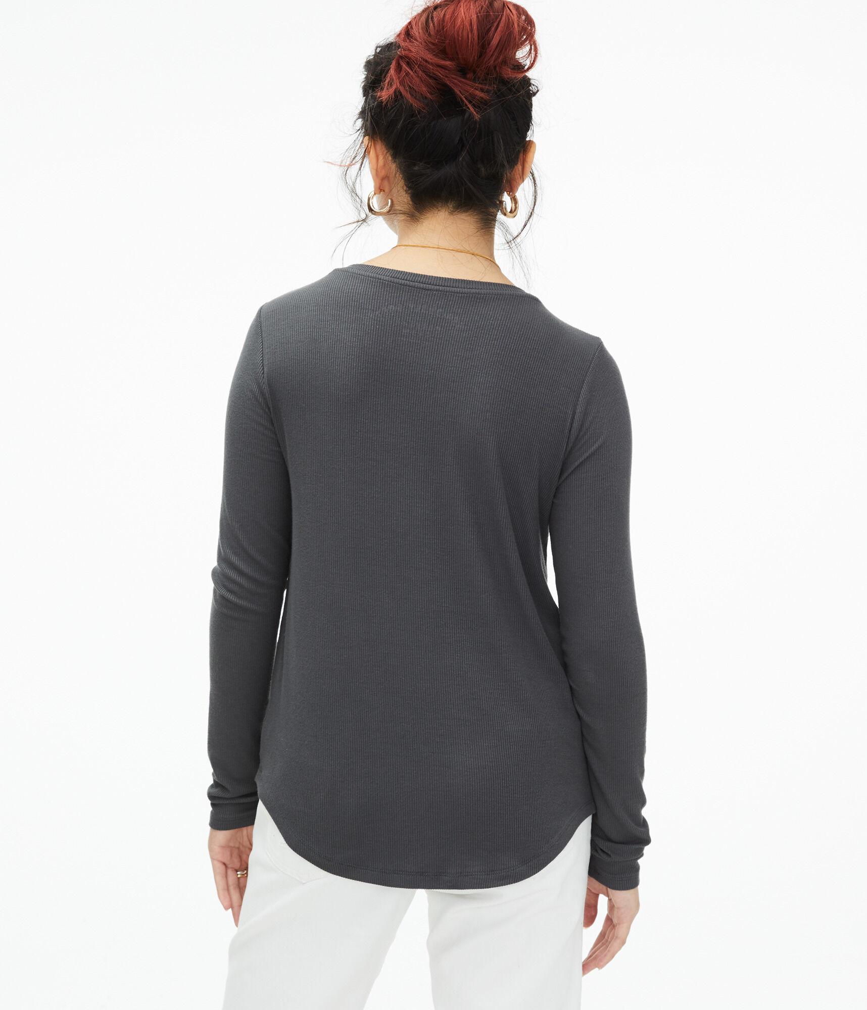 Long Sleeve Seriously Soft Ribbed Crew Tee