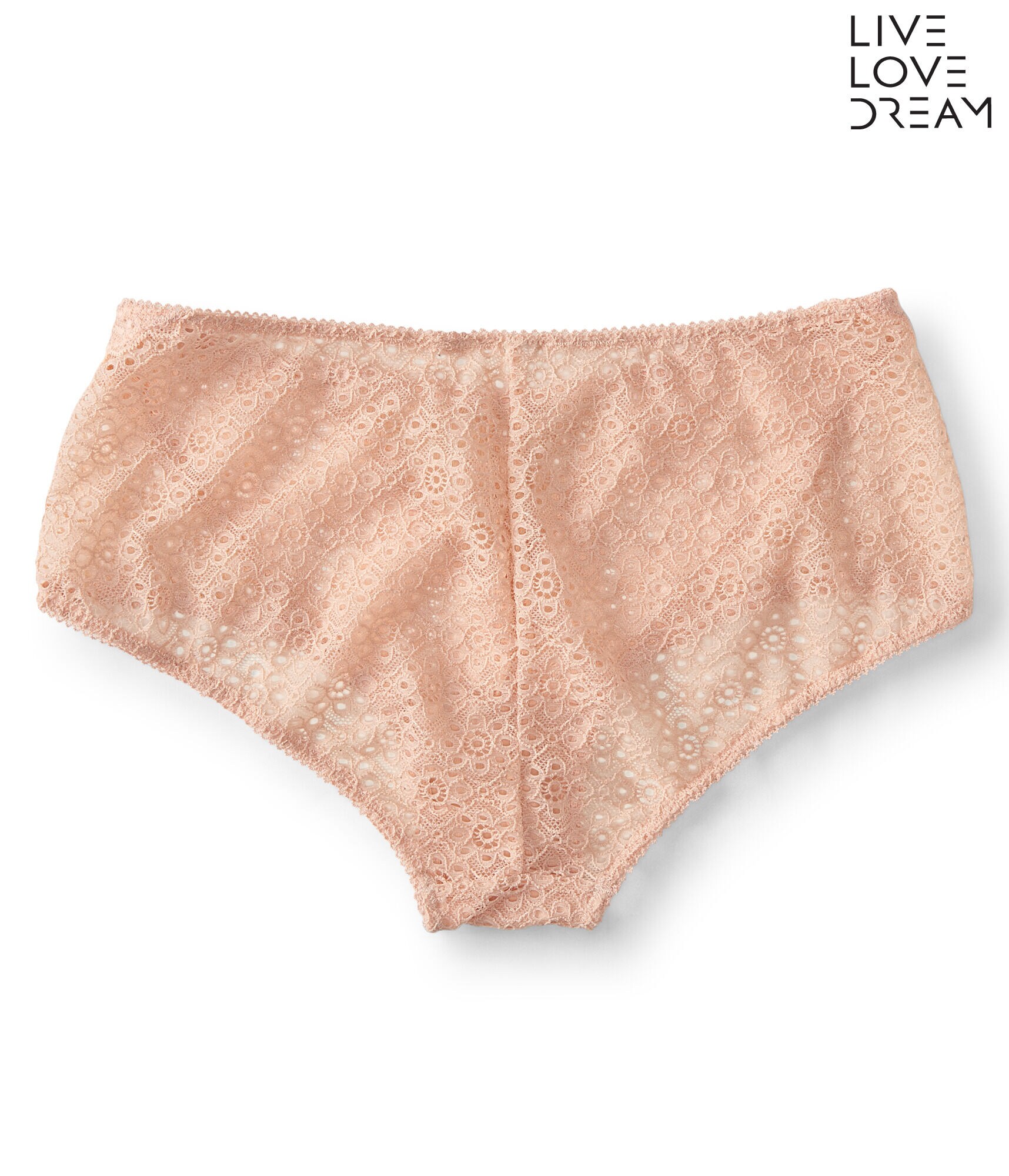 Cross-Dyed Lace Boyshort
