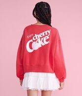 Cherry Coke Oversized Crew Sweatshirt