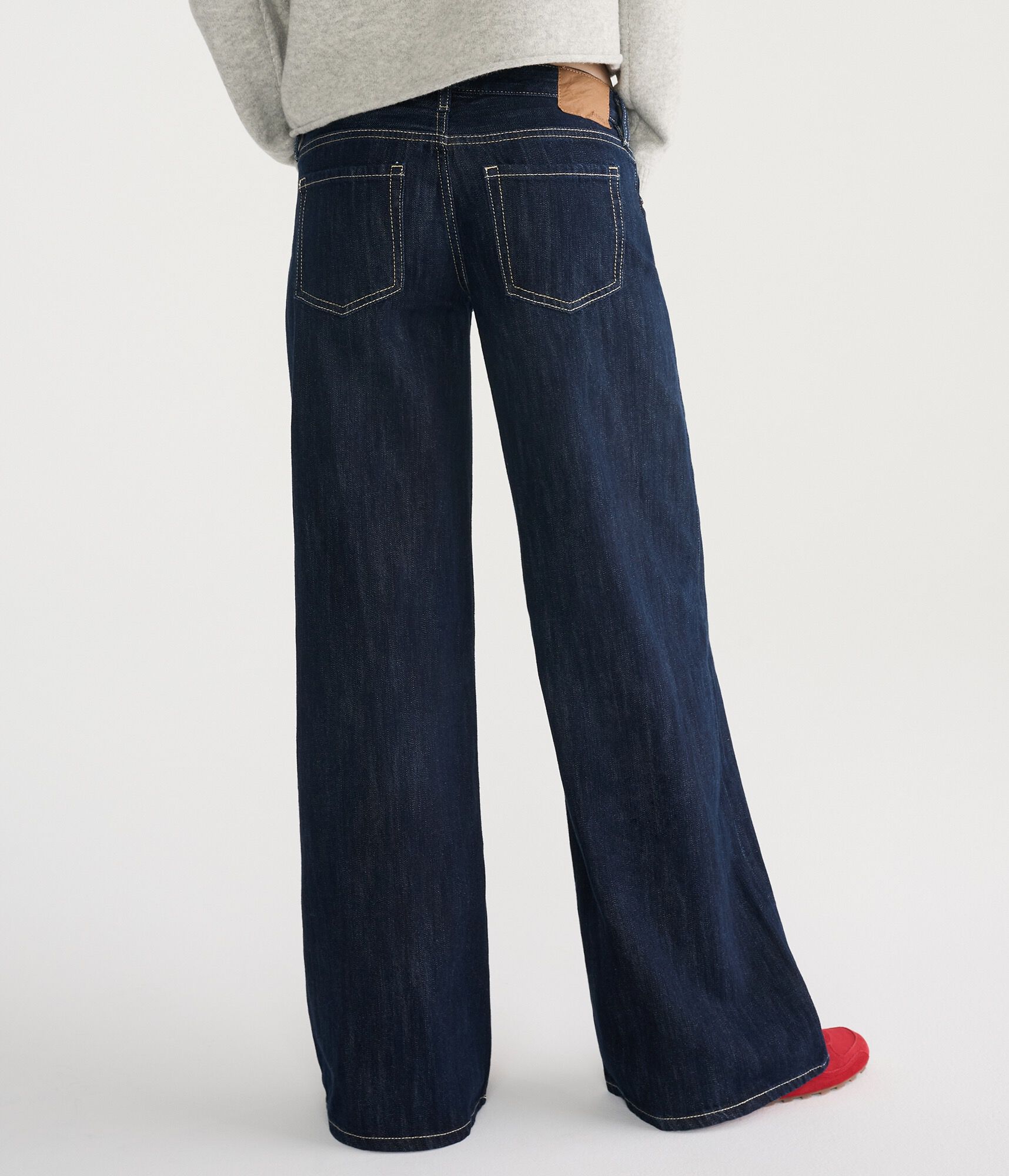 Super Low-Rise Ultra Wide Leg Jean